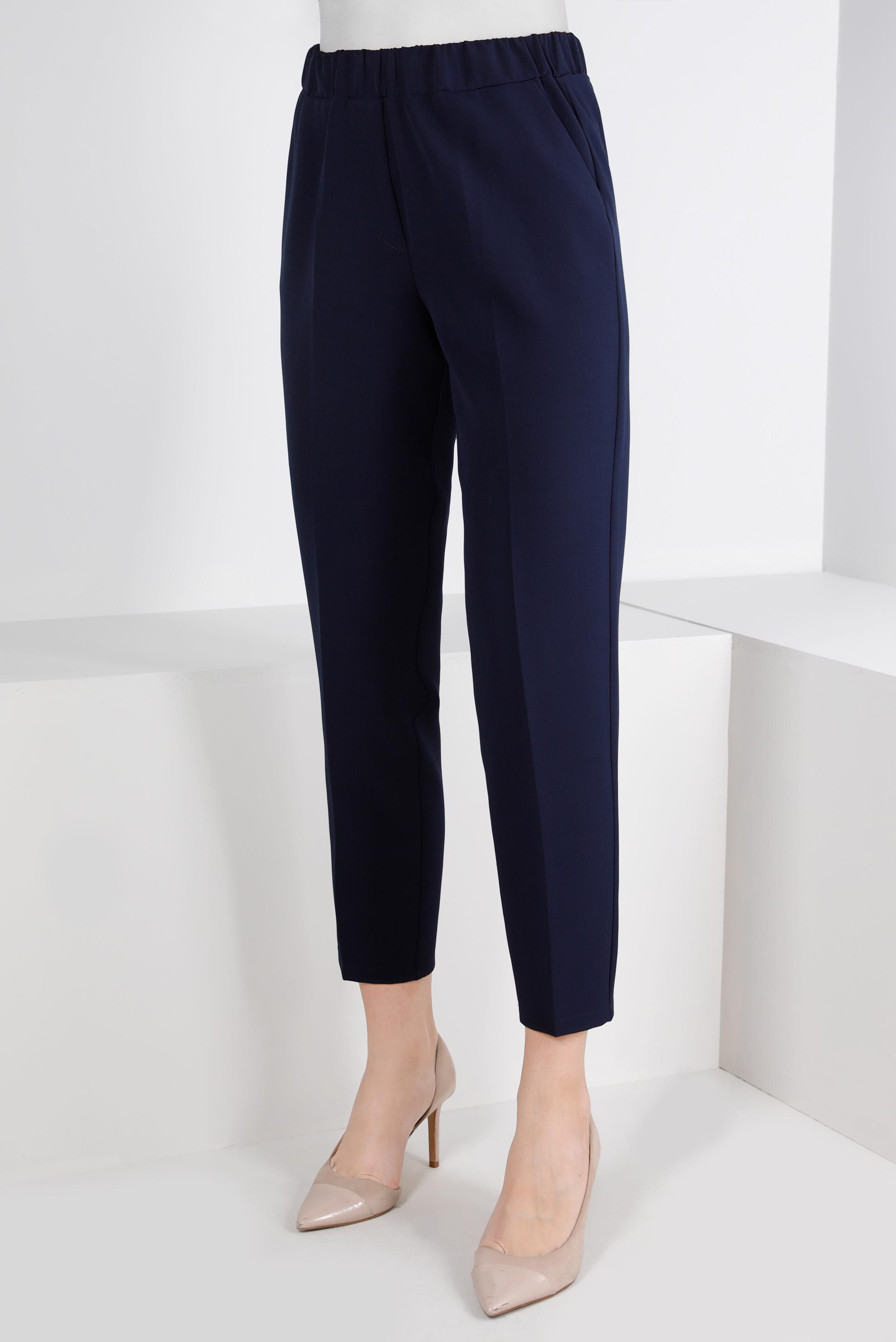 Tesettür giyim LACİVERT BELİ LASTİKLİ CEPLİ PANTOLON 70452