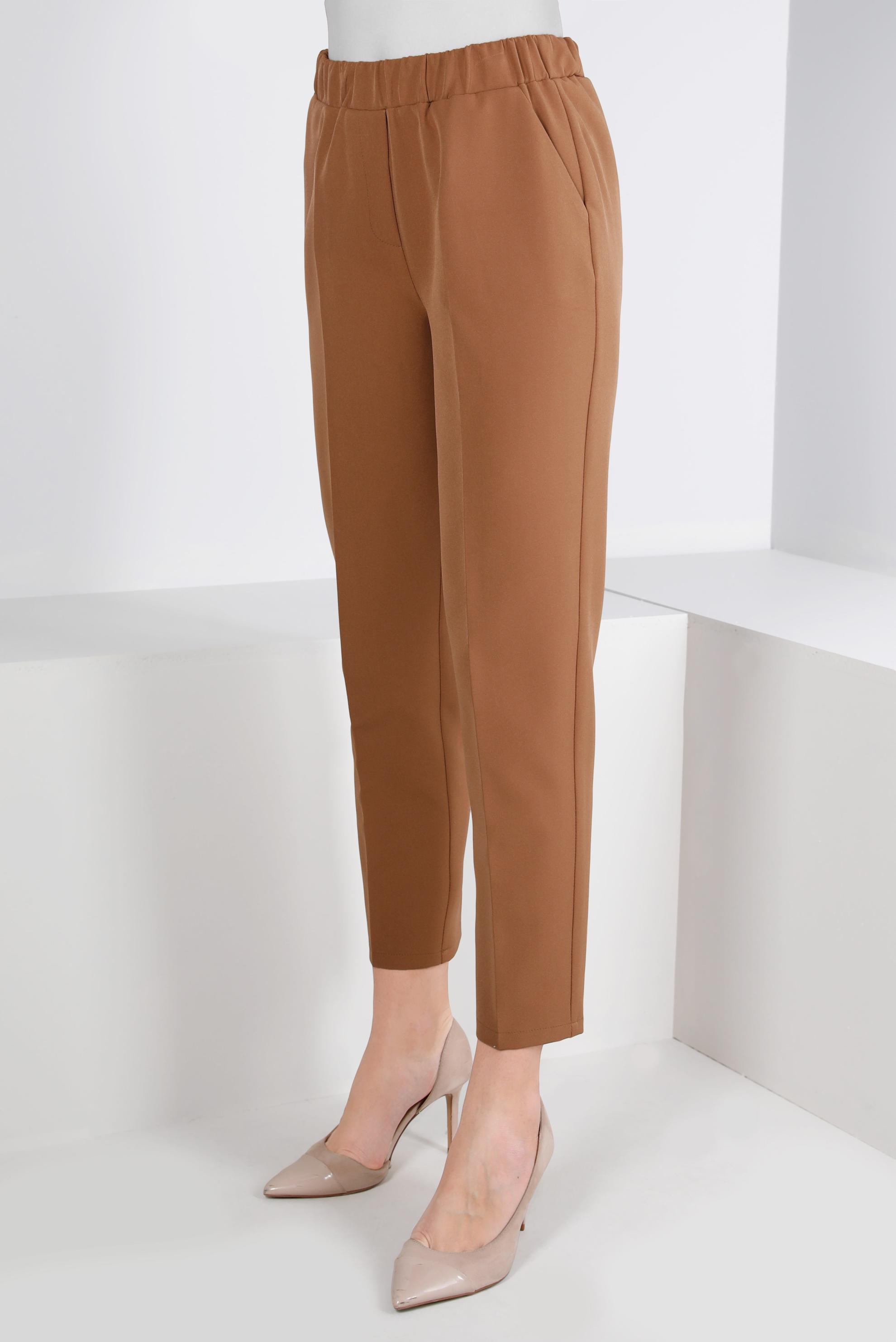 Tesettür giyim TABA BELİ LASTİKLİ CEPLİ PANTOLON 70452