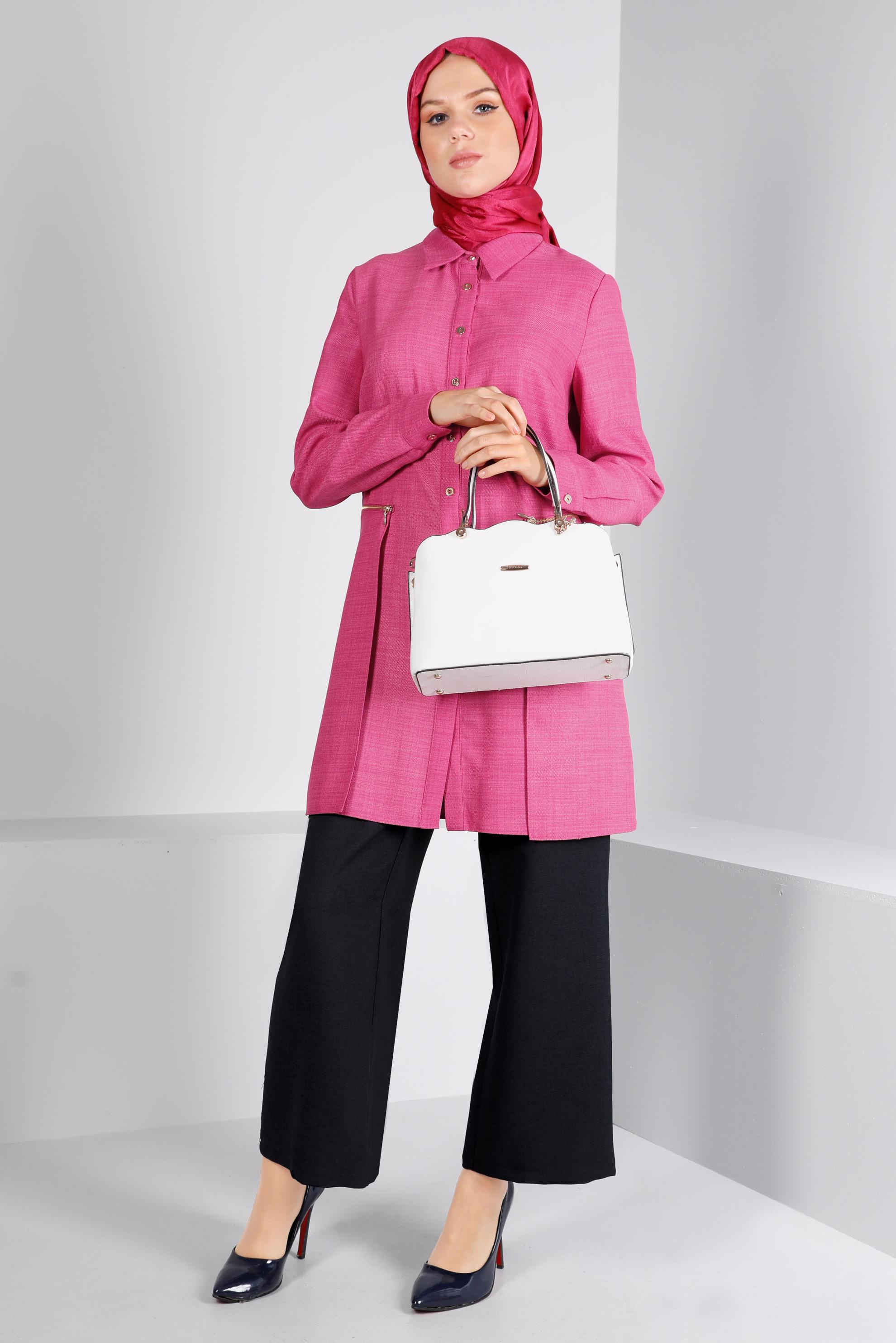 Tesettür giyim SİYAH GENİŞ PAÇA PANTOLON 70456