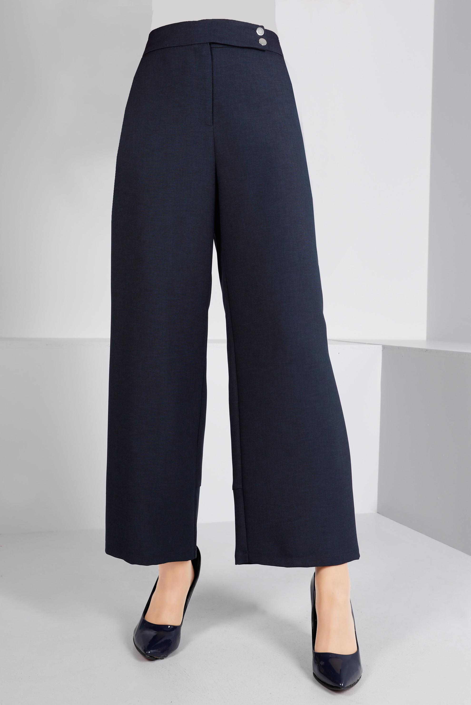 Tesettür giyim LACİVERT GENİŞ PAÇA PANTOLON 70456