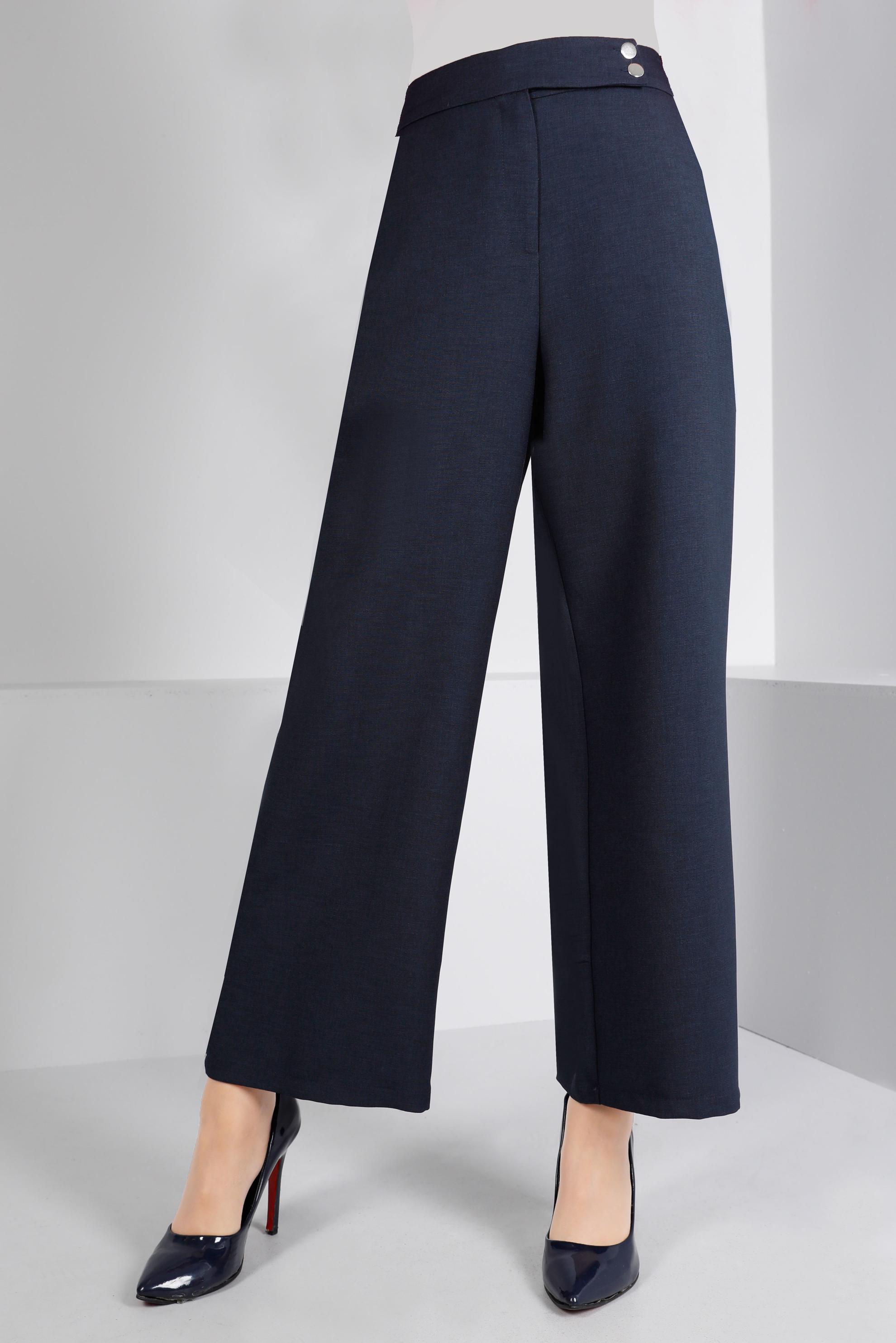 Tesettür giyim LACİVERT GENİŞ PAÇA PANTOLON 70456