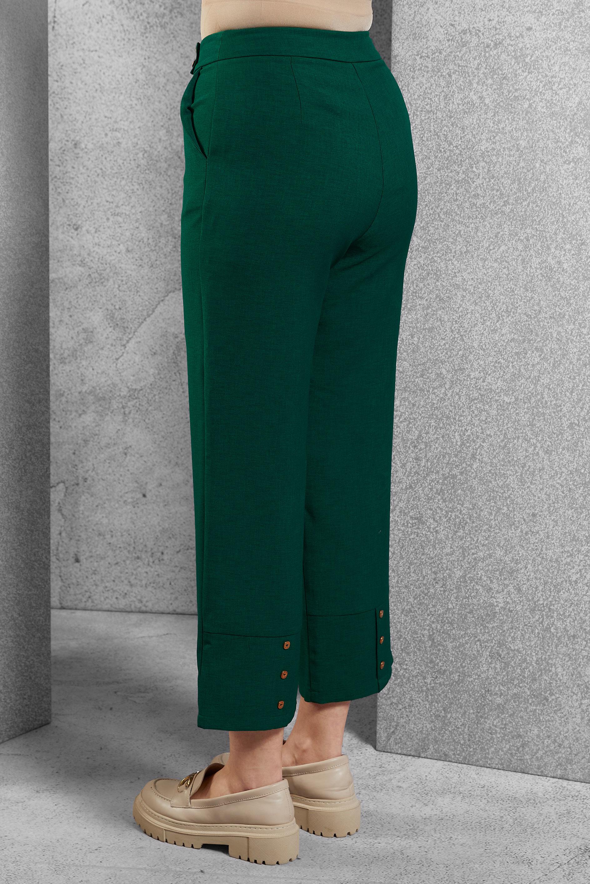 Tesettür giyim YEŞİL GENİŞ PAÇA PANTOLON 70456