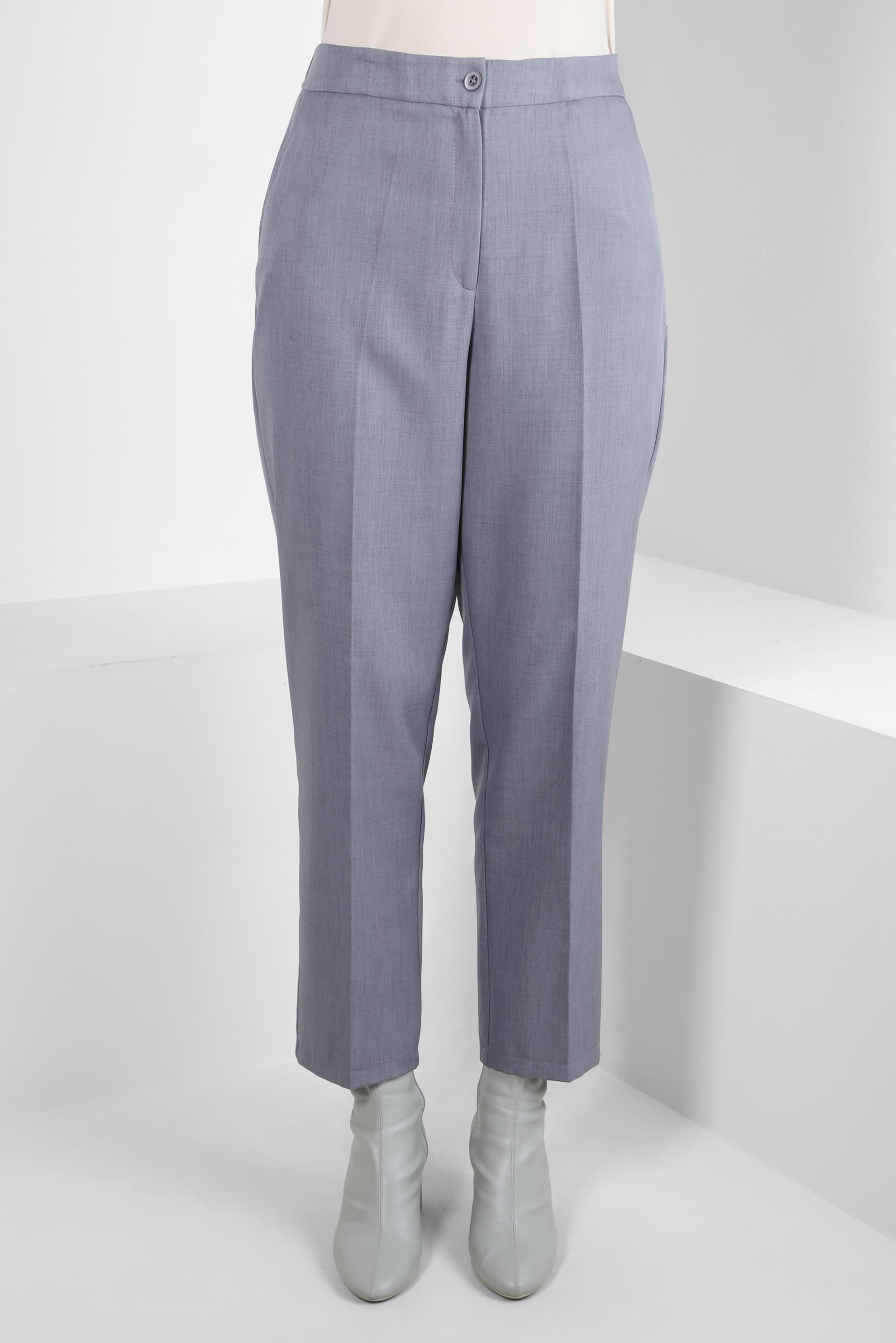 Tesettür giyim GRİ YÜKSEK BEL PANTOLON 70458