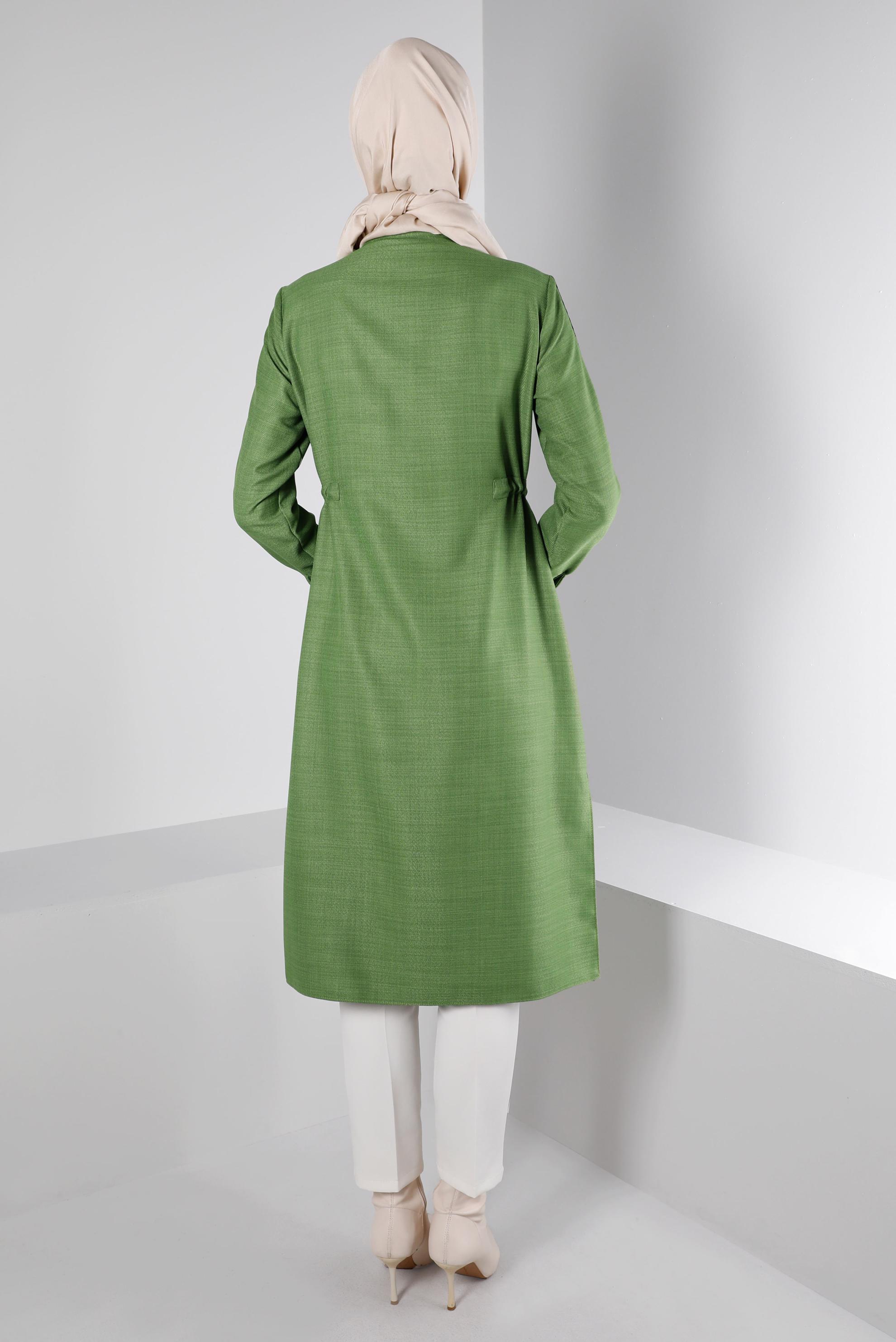 Tesettür giyim BEYAZ DÜĞMELİ KLASİK KESİM PANTOLON 70459 