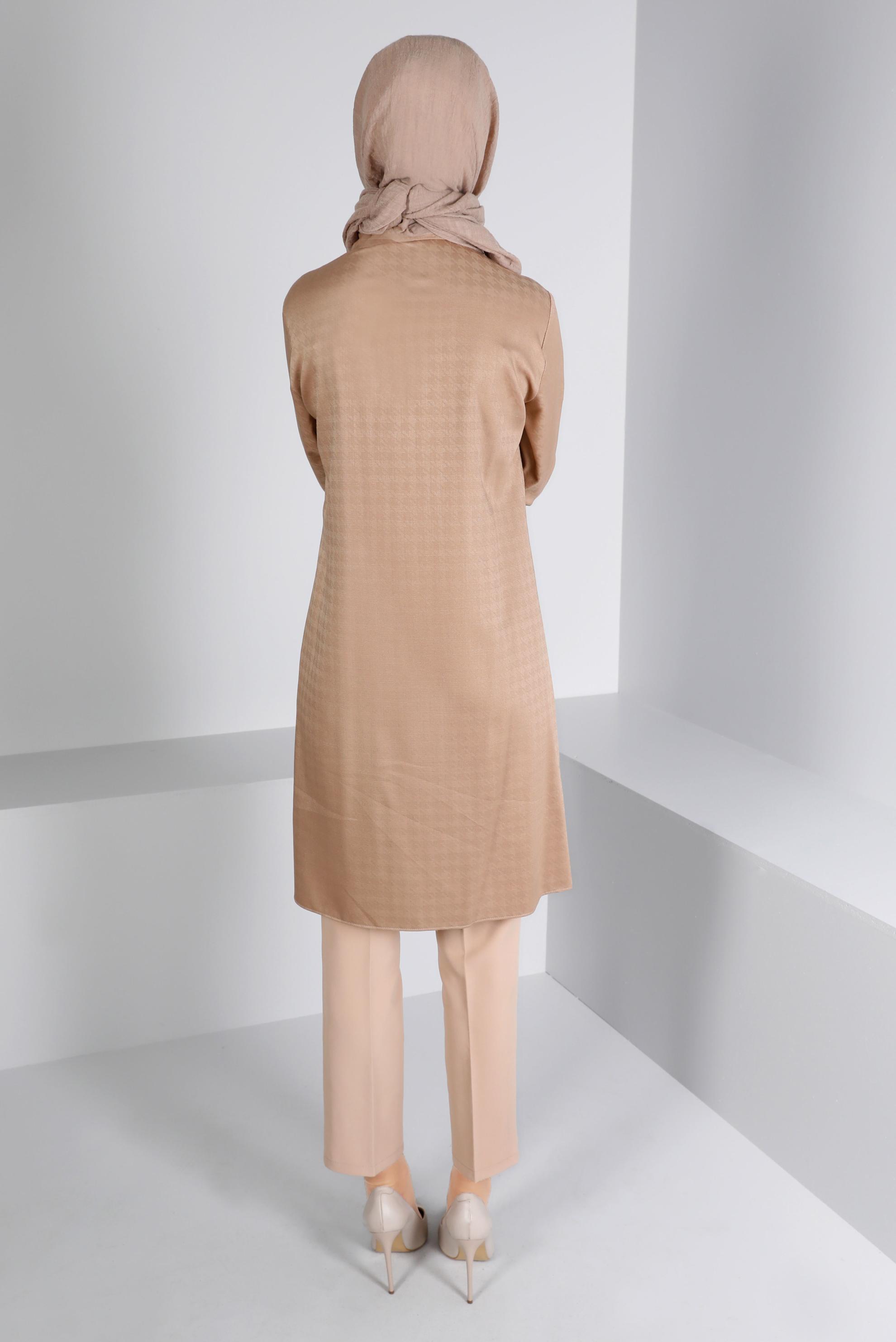 Vêtements hijab BEIGE PANTALON CLASSIQUE COUPE DROITE 70460