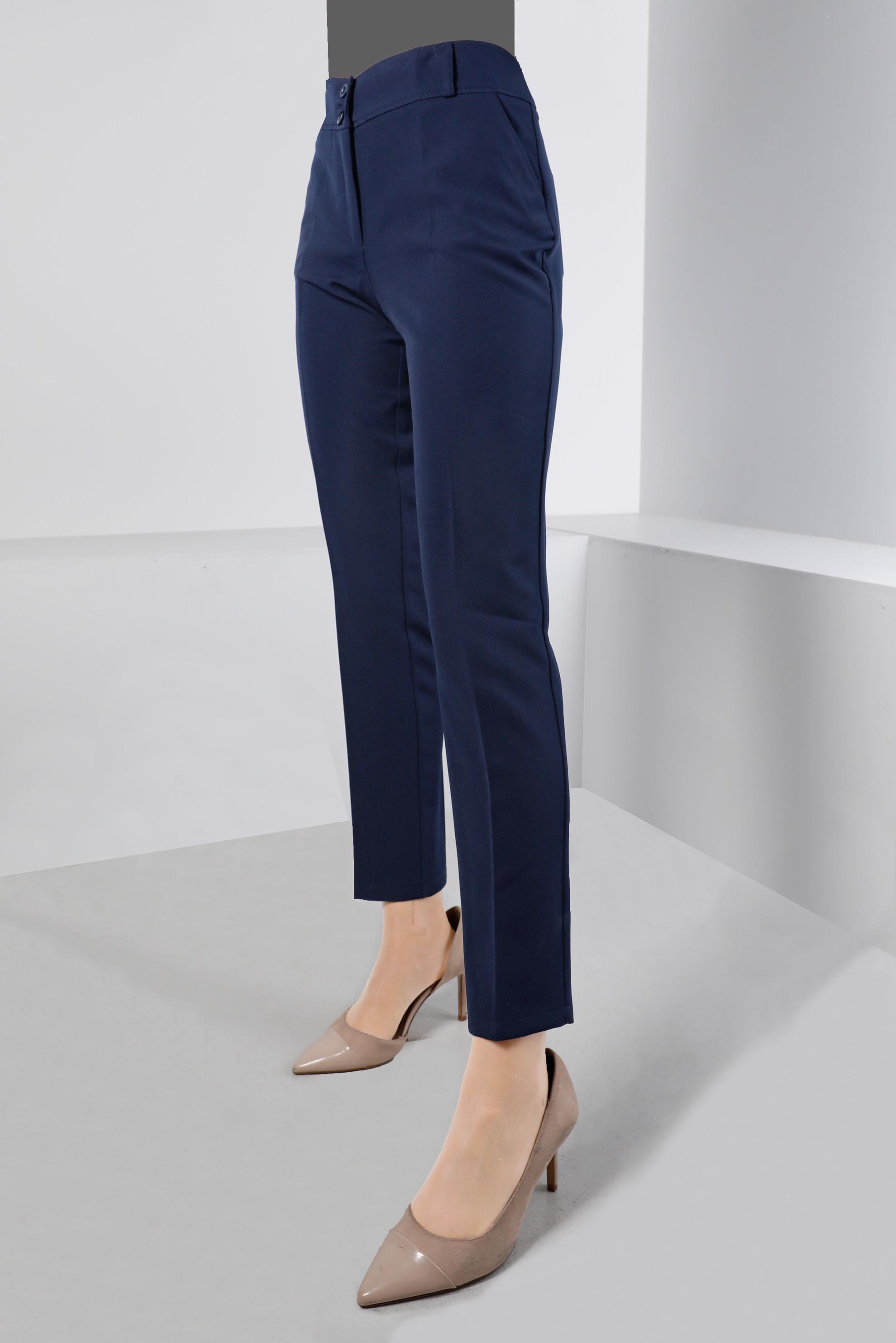 Tesettür giyim LACİVERT BORU PAÇA KLASİK PANTOLON 70460 