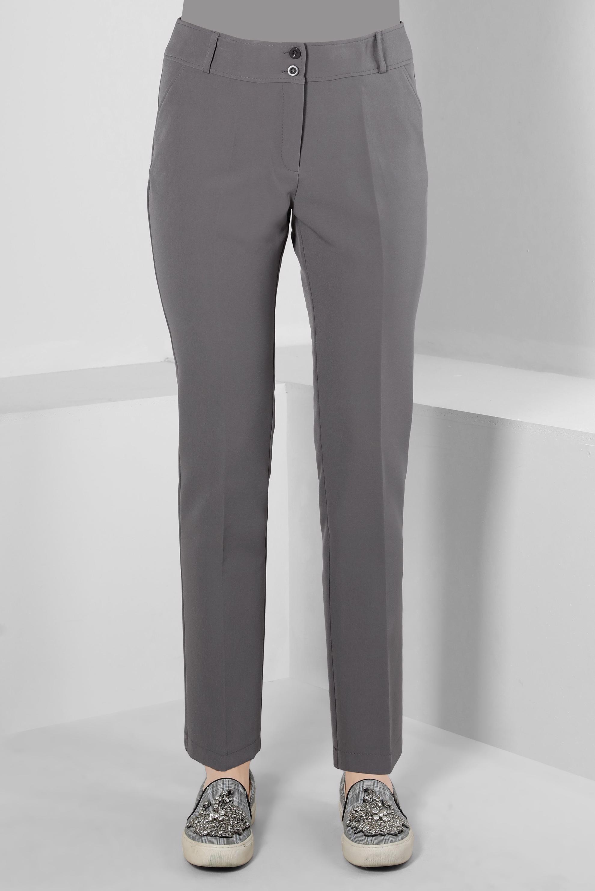 Tesettür giyim GRİ BORU PAÇA KLASİK PANTOLON 70460 