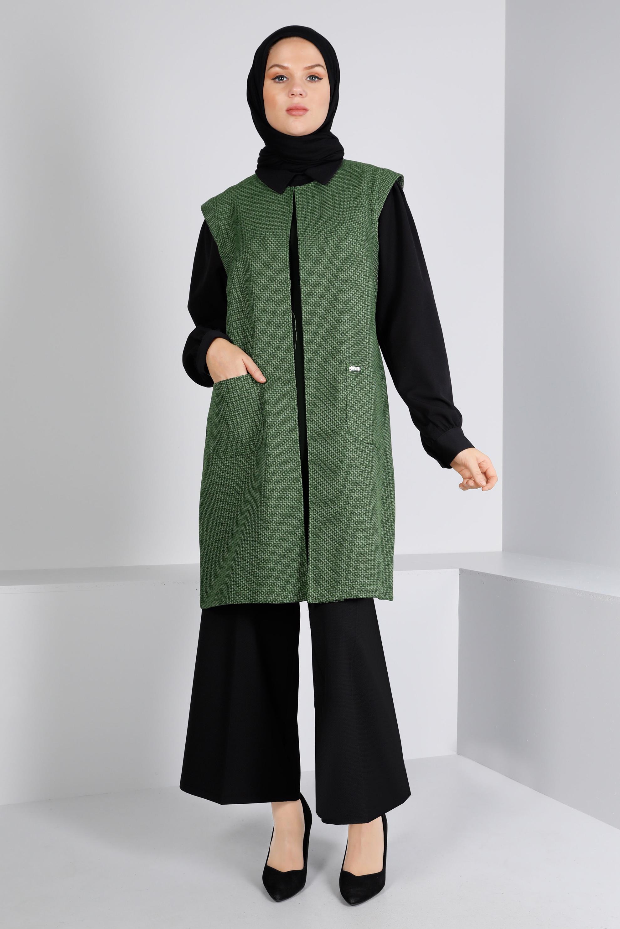 Tesettür giyim SİYAH  GENİŞ KESİM PANTOLON 70462