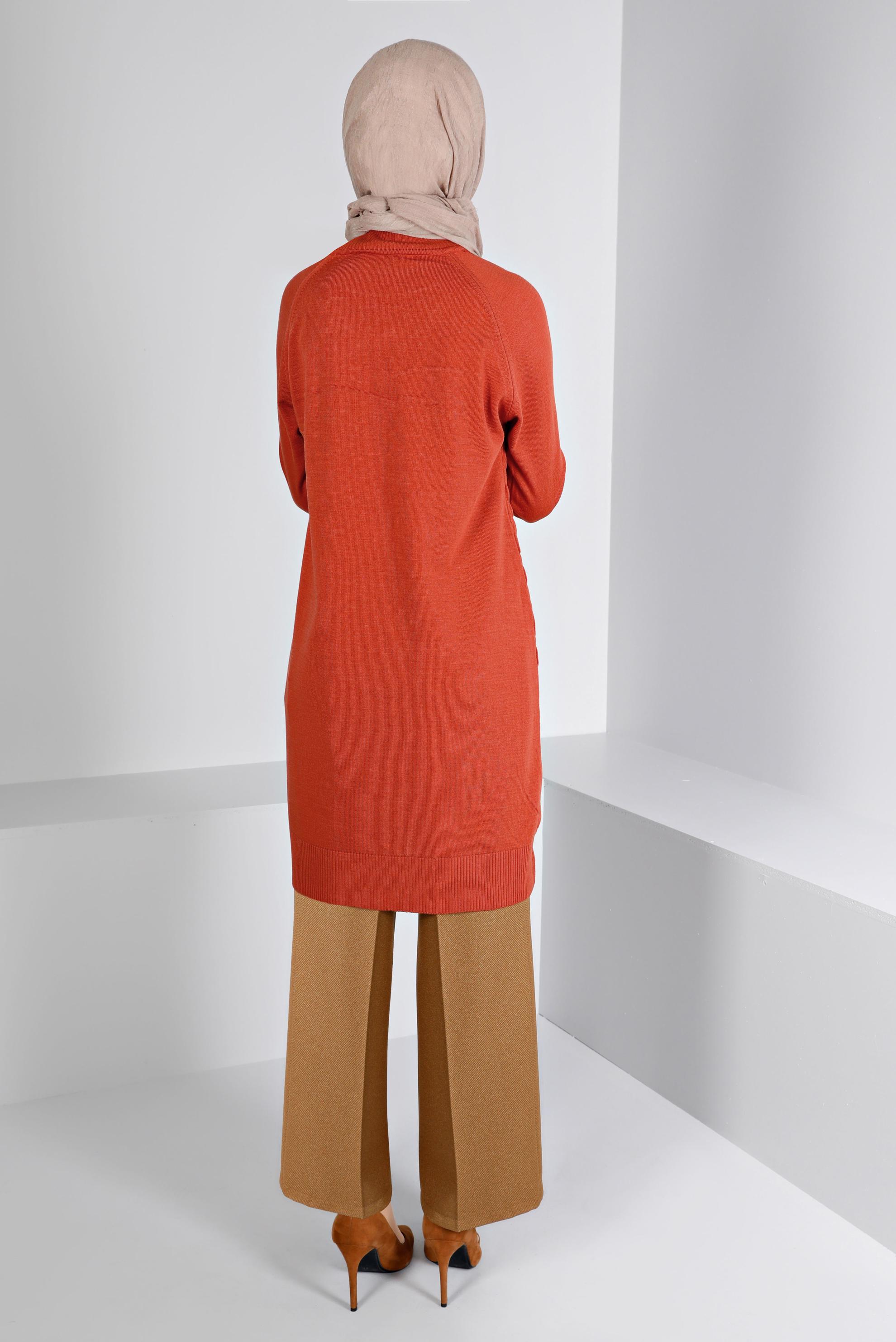 Tesettür giyim KAHVE  GENİŞ KESİM PANTOLON 70462