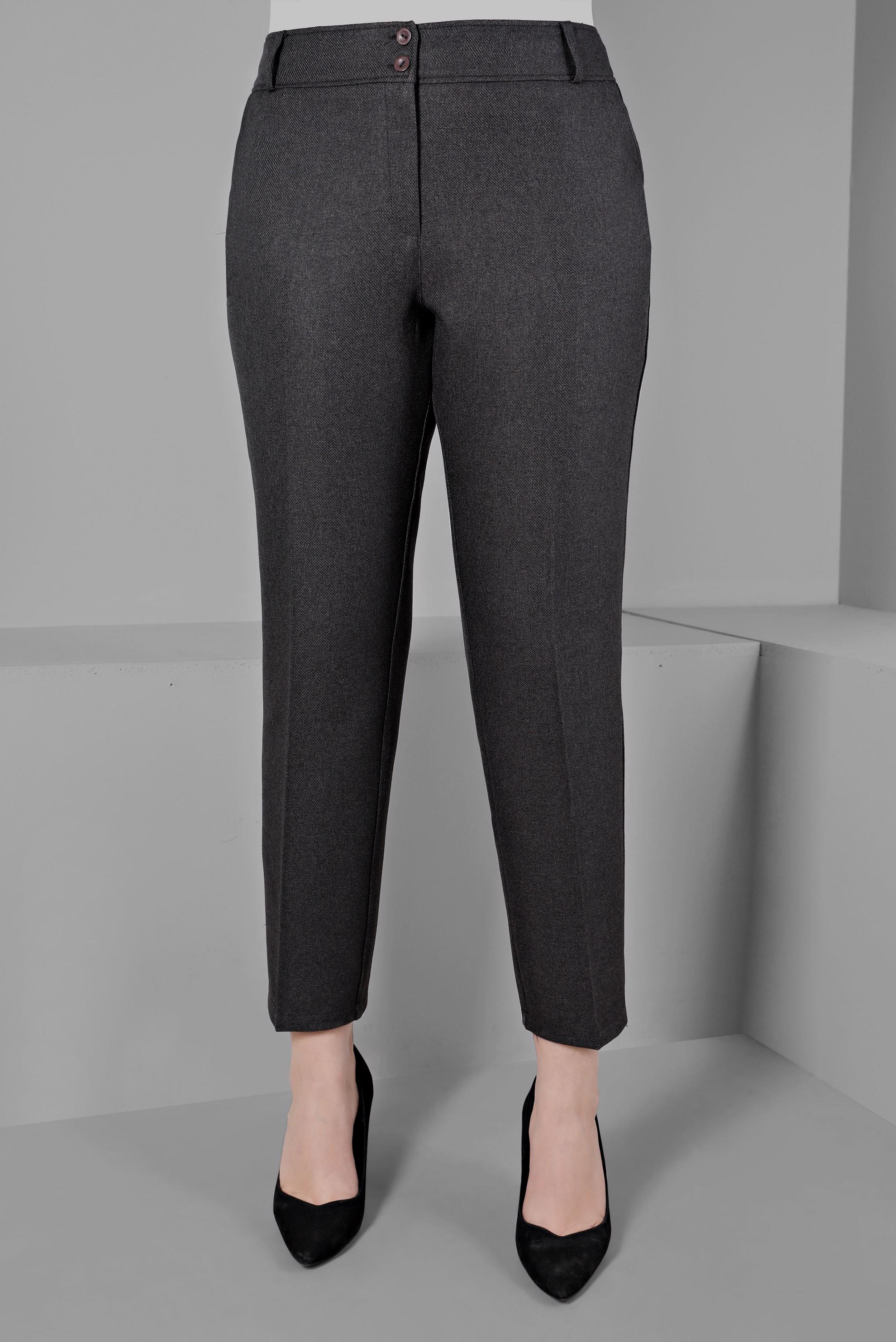 Vêtements hijab GRIS PANTALON CLASSIQUE COUPE DROITE 70463