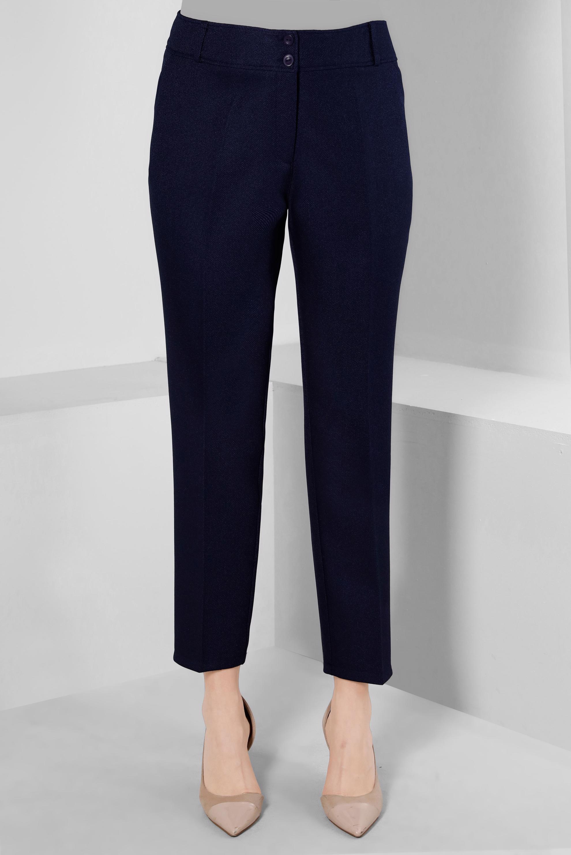 Tesettür giyim LACİVERT DÜZ KESİM BÜYÜK BEDEN PANTOLON 70463