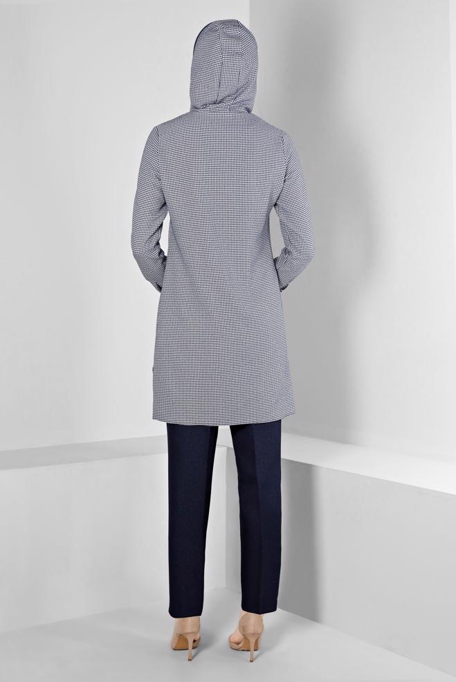 Hijab clothing NAVY BLUE STRAİGHT CUT CLASSIC TROUSERS 70463 - ALVİNA