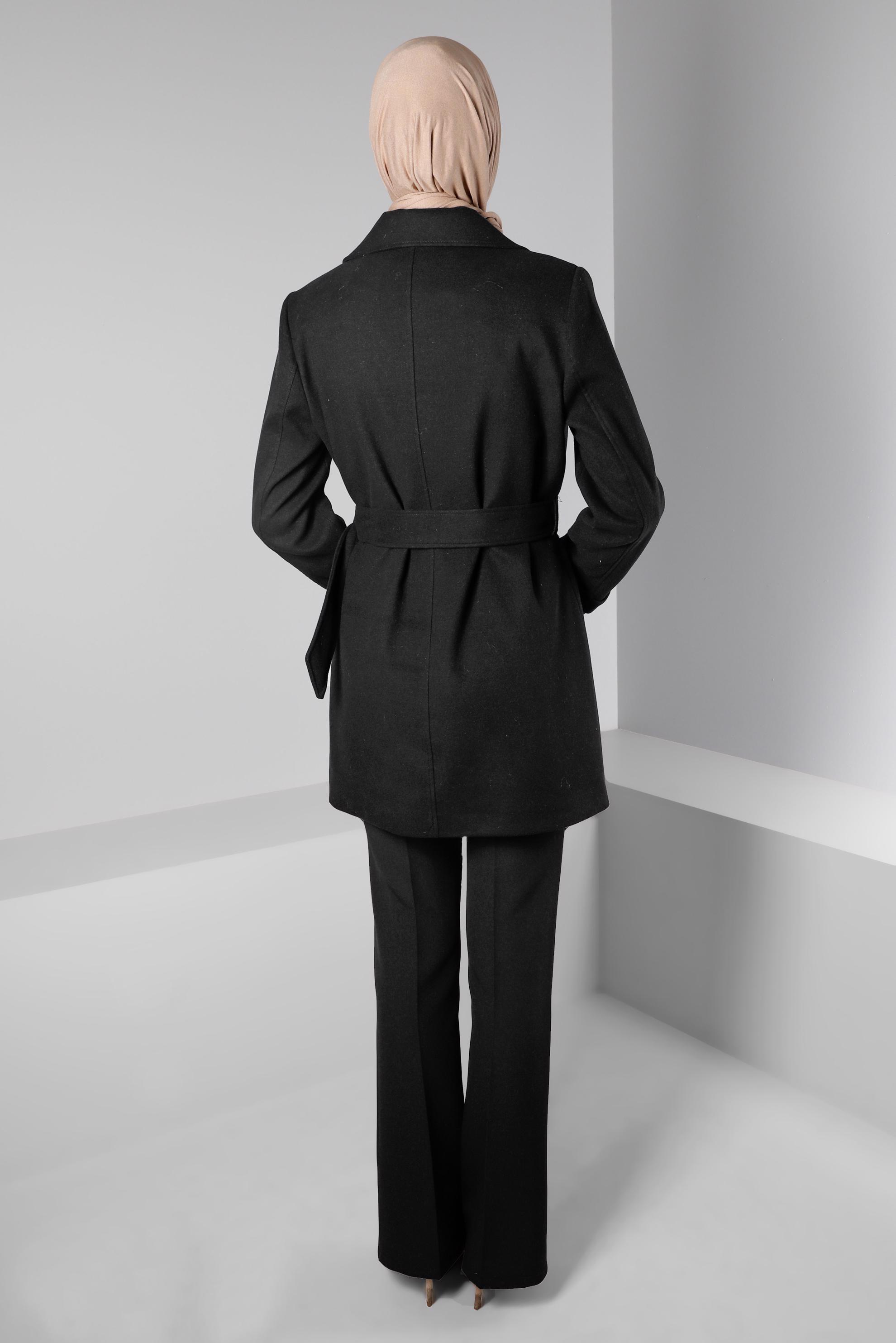 Tesettür giyim SİYAH İSPANYOL PAÇA PANTOLON 70465