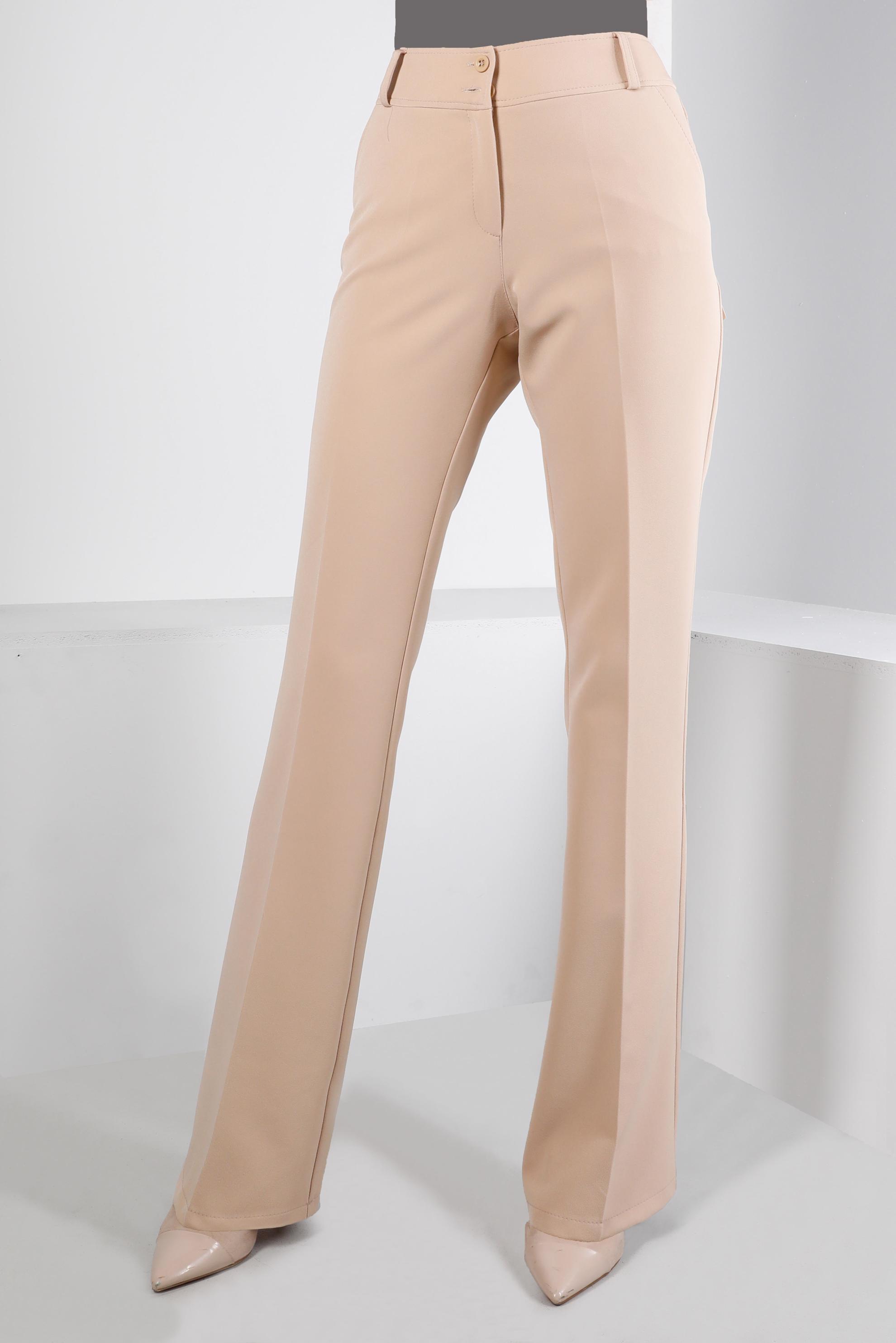 Tesettür giyim BEJ İSPANYOL PAÇA PANTOLON 70465