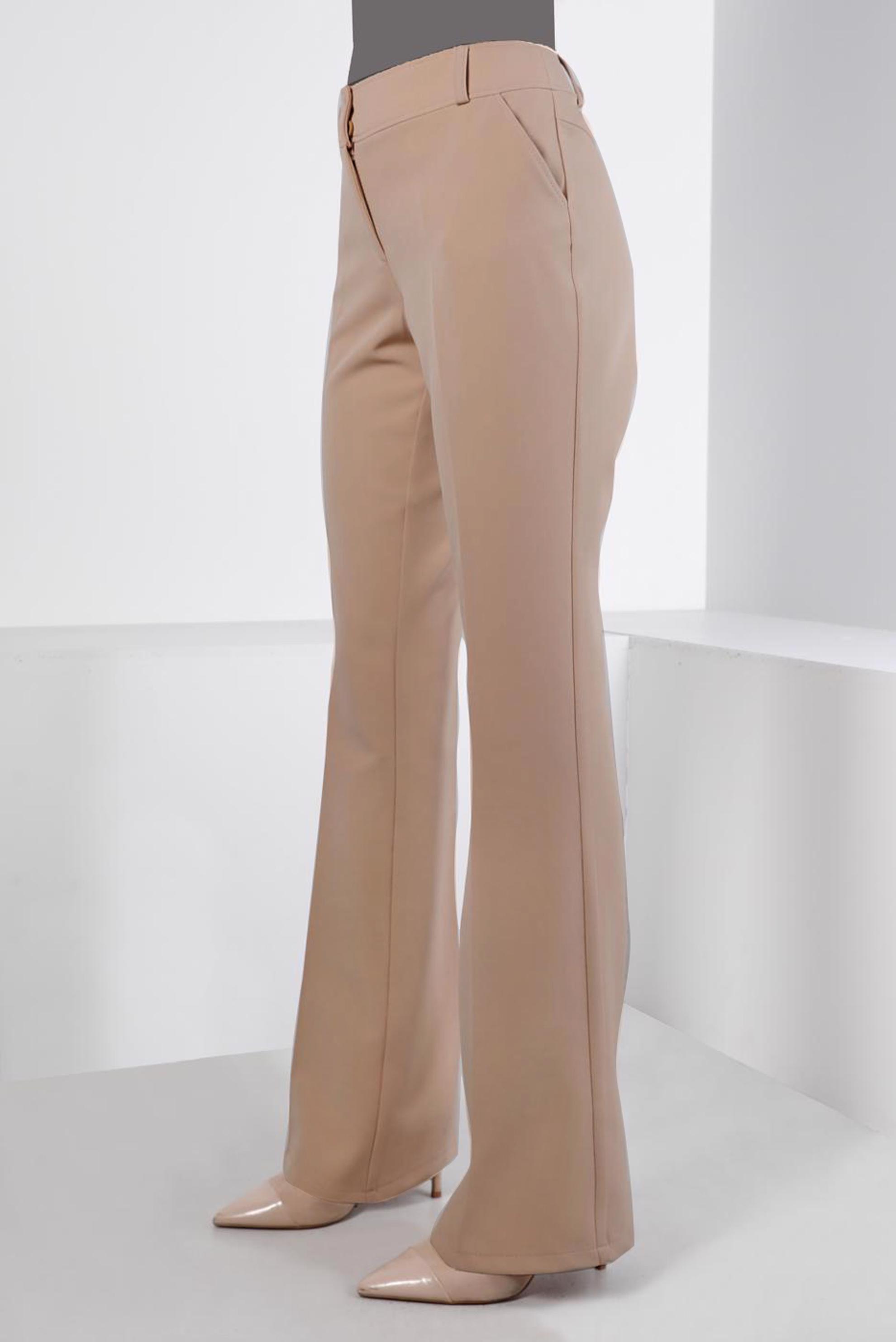 Tesettür giyim BEJ İSPANYOL PAÇA PANTOLON 70465