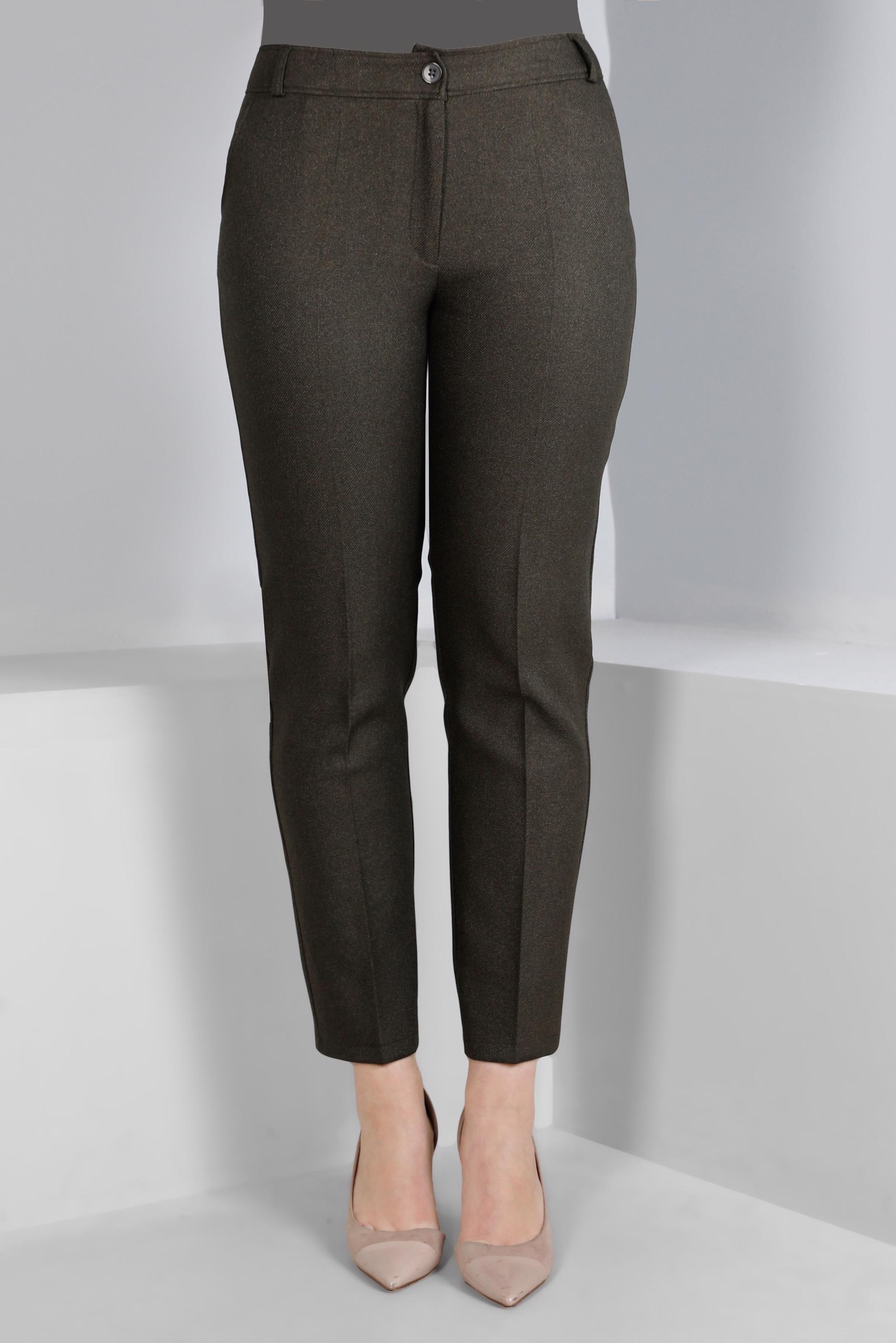 Tesettür giyim HAKİ KLASİK KESİM DÜĞMELİ PANTOLON 70466