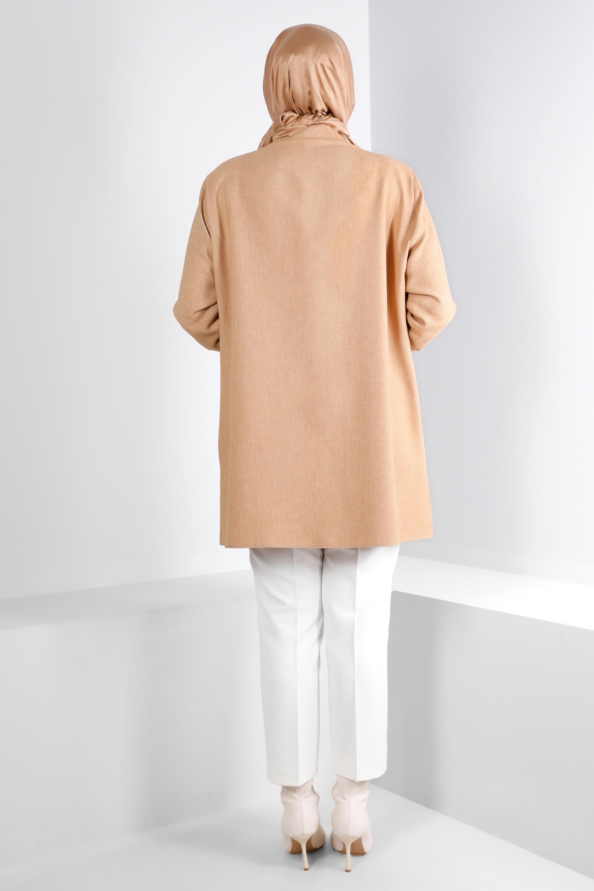 Tesettür giyim BEYAZ DÜZ KESİM KLASİK PANTOLON 70468