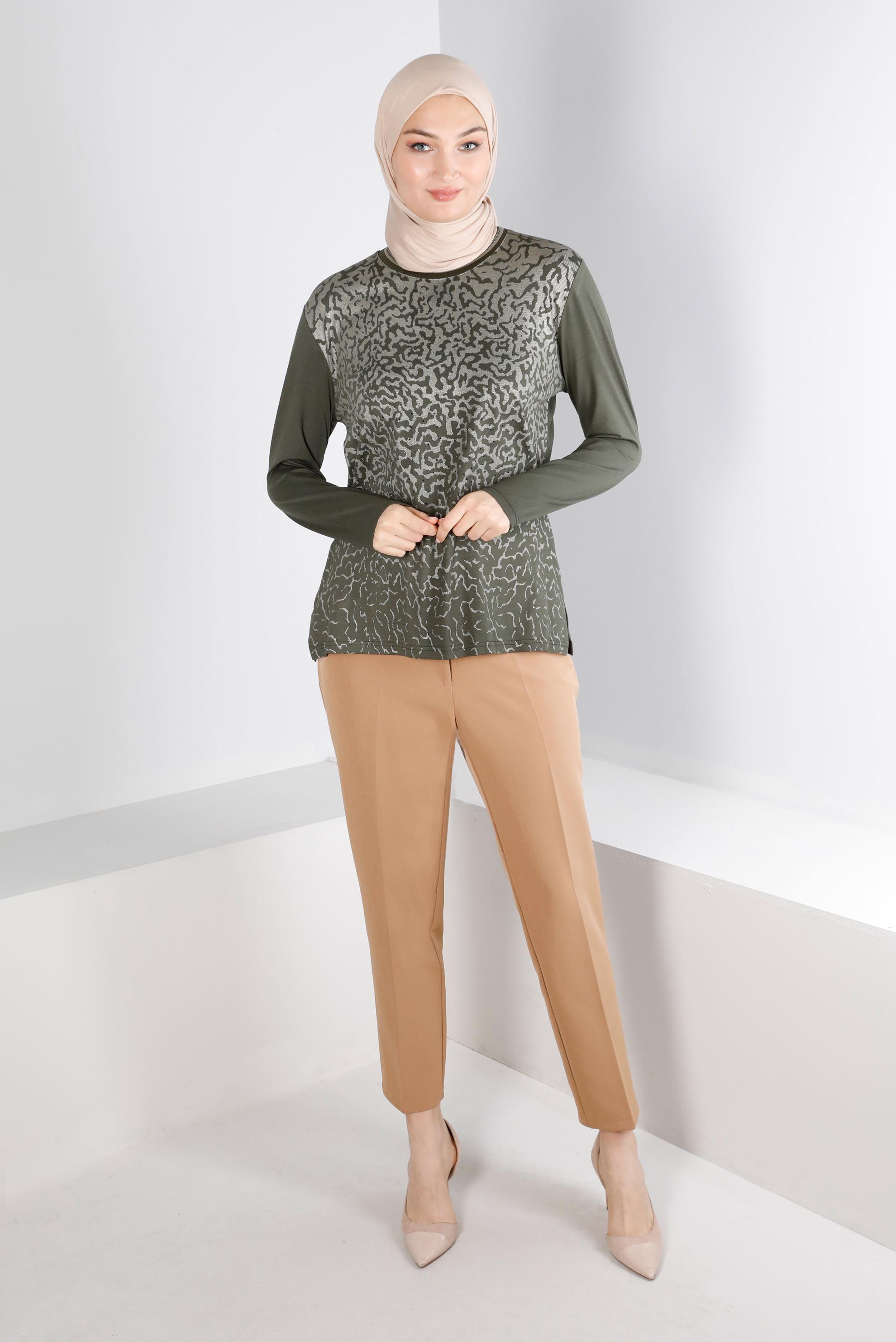 Vêtements hijab BEIGE PANTALON CLASSIQUE COUPE DROITE 70468