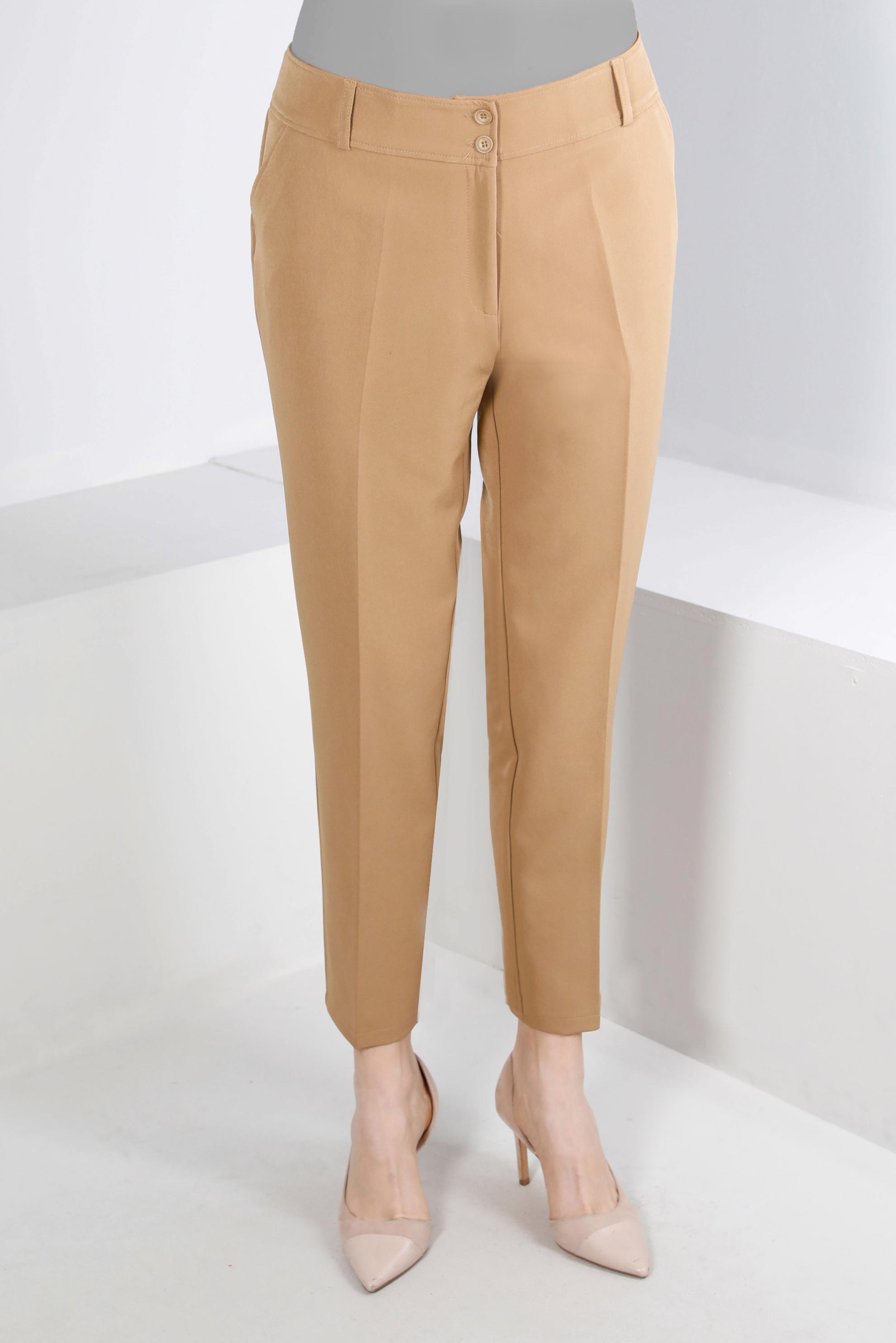 Vêtements hijab BEIGE PANTALON CLASSIQUE COUPE DROITE 70468