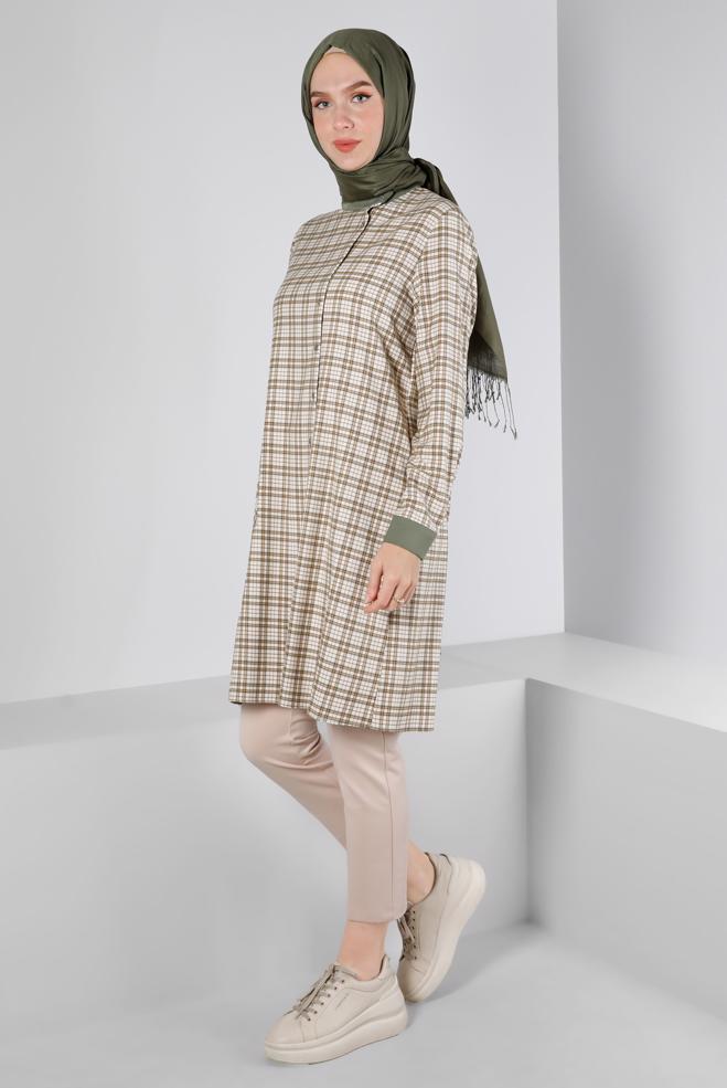 Tesettür giyim  BELİ LASTİKLİ DAR PAÇA PANTOLON 70469 - ALVİNA