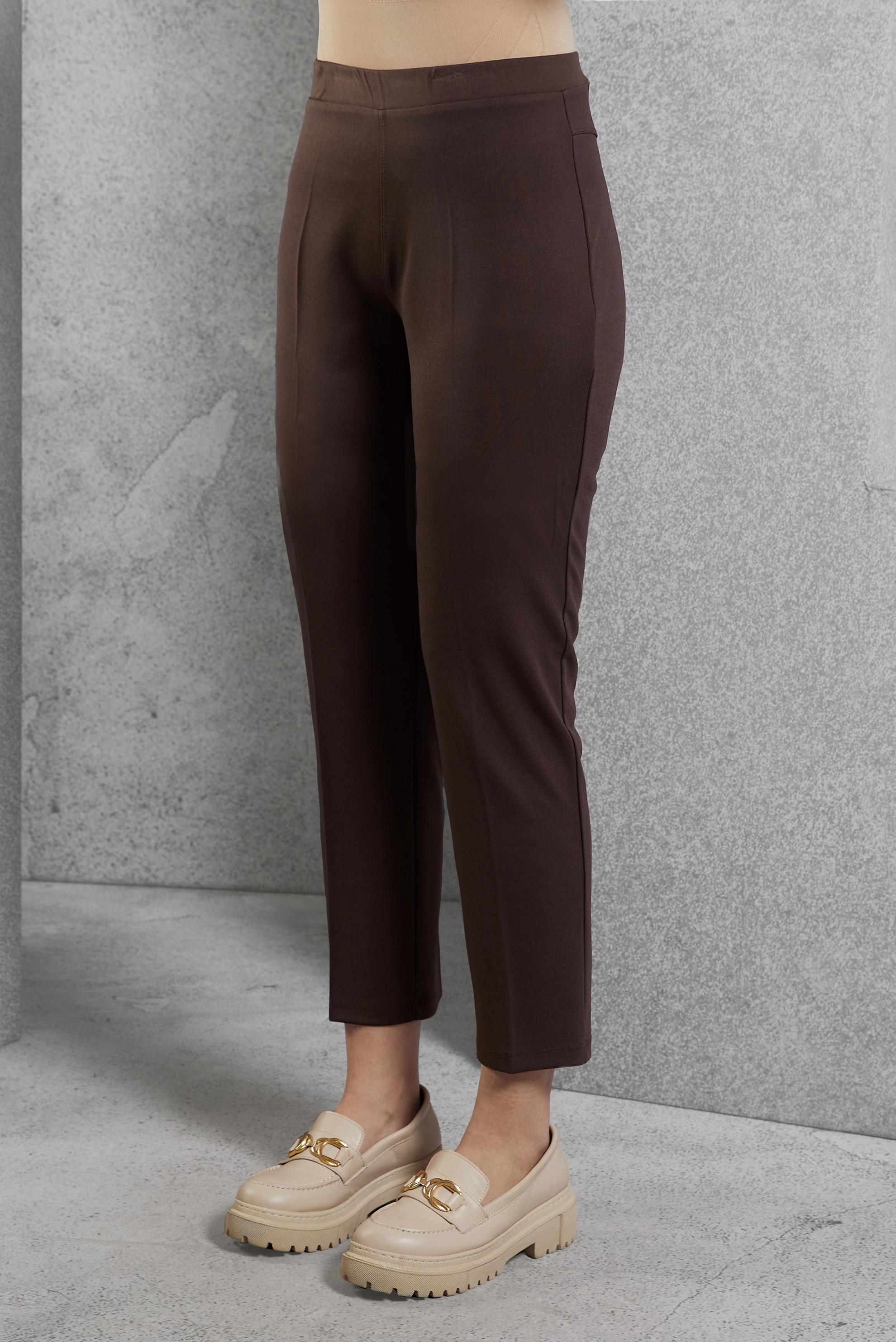 Tesettür giyim KAHVE BELİ LASTİKLİ DAR PAÇA PANTOLON 70469
