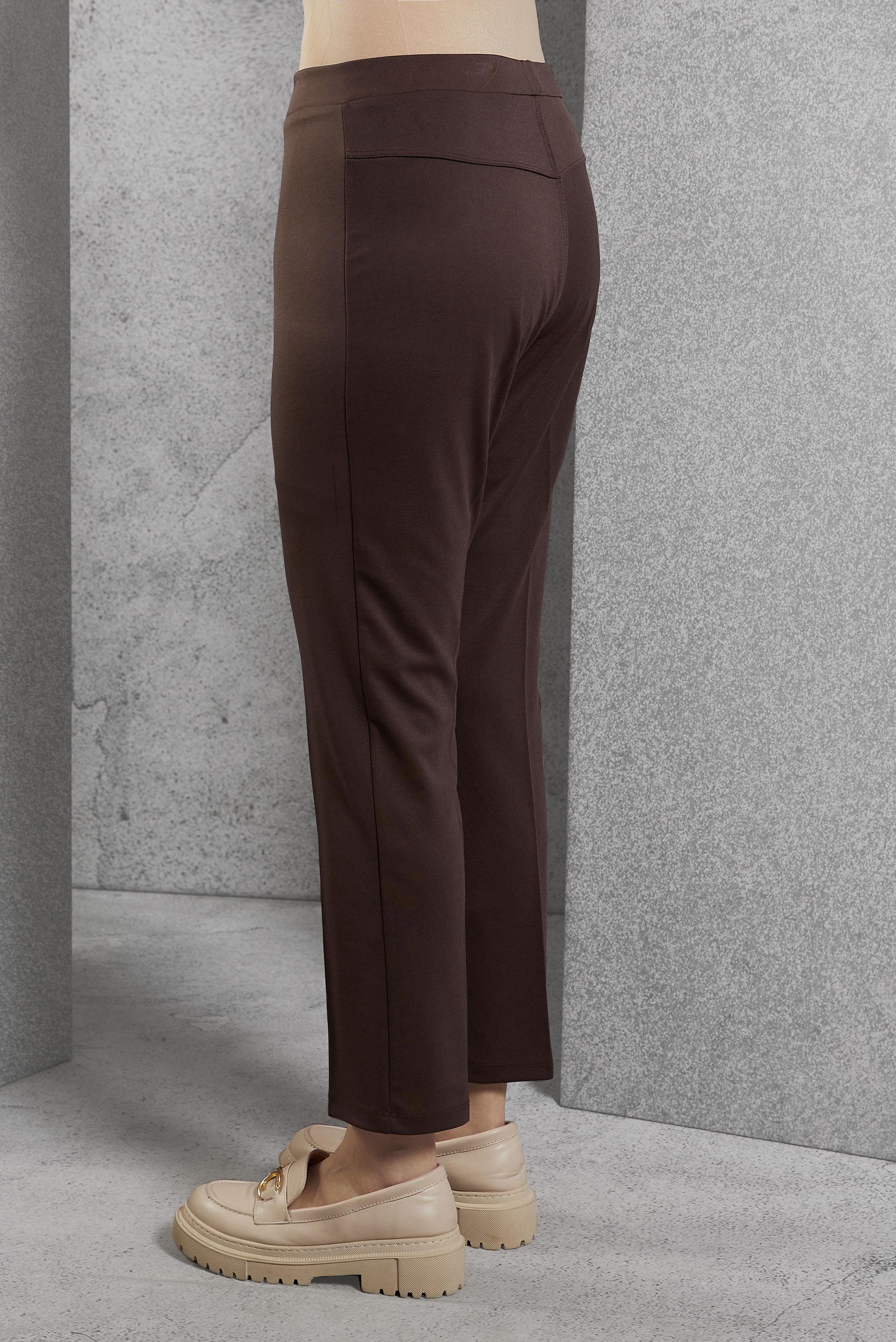 Tesettür giyim KAHVE BELİ LASTİKLİ DAR PAÇA PANTOLON 70469