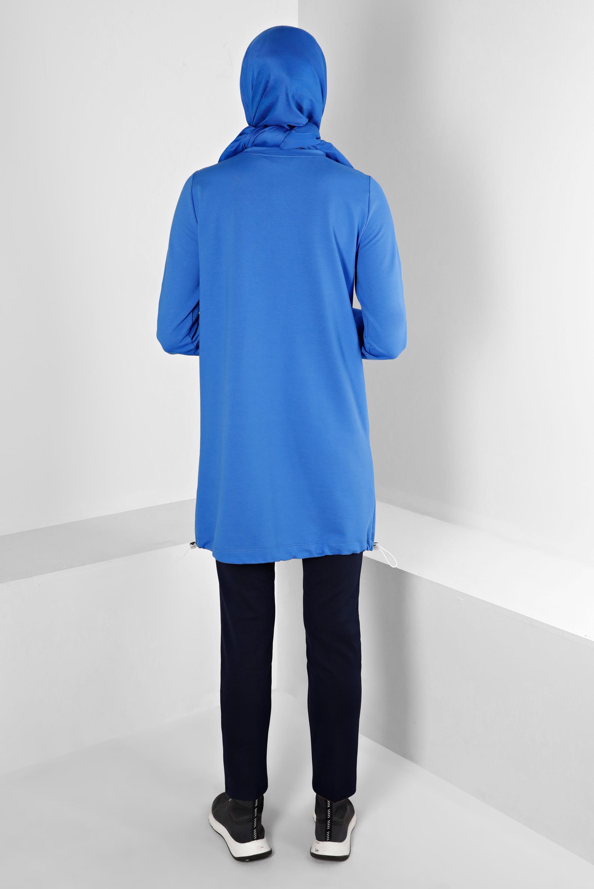 Tesettür giyim LACİVERT BELİ LASTİKLİ DAR PAÇA PANTOLON 70469