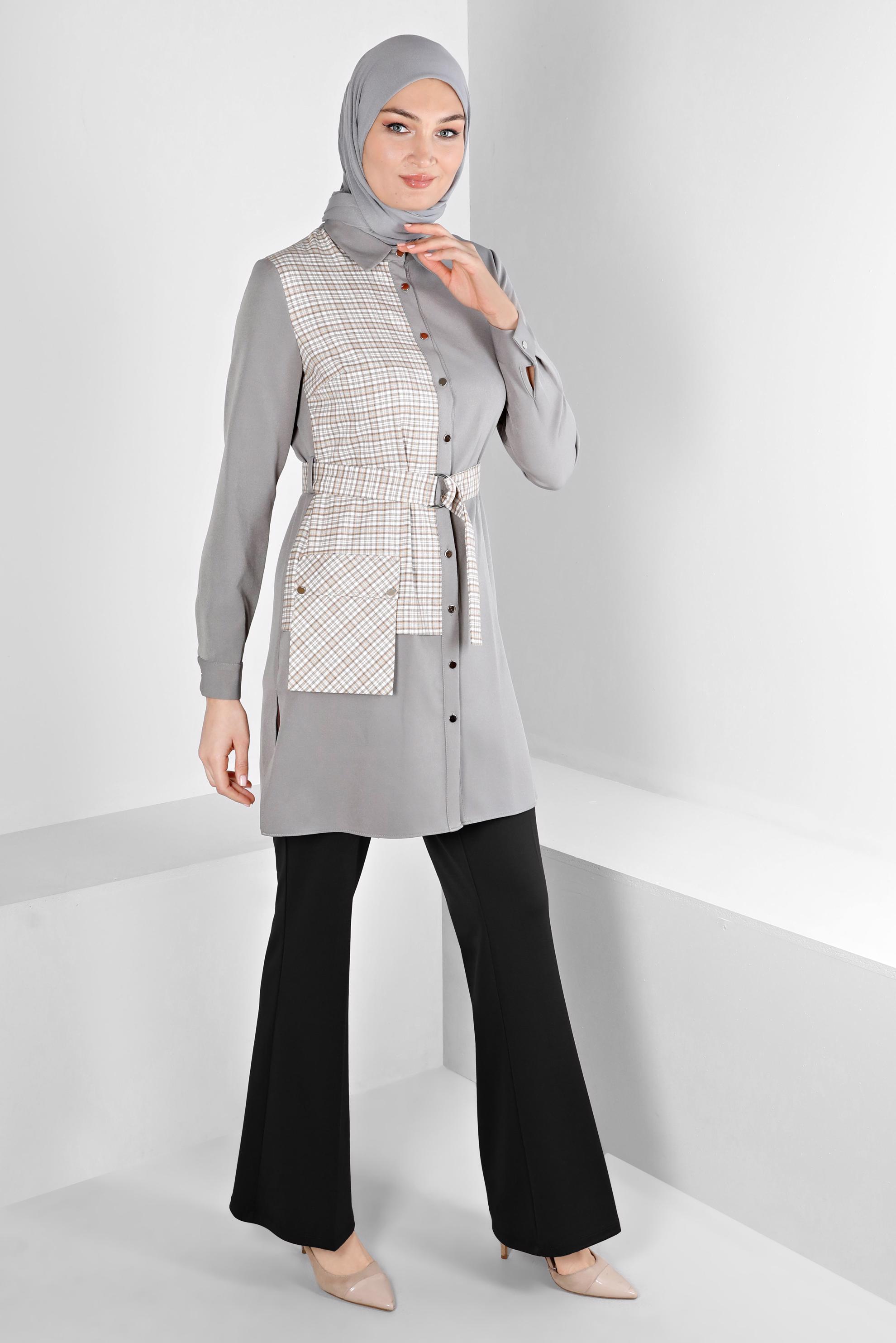 Tesettür giyim SİYAH İSPANYOL PAÇA PANTOLON 70470