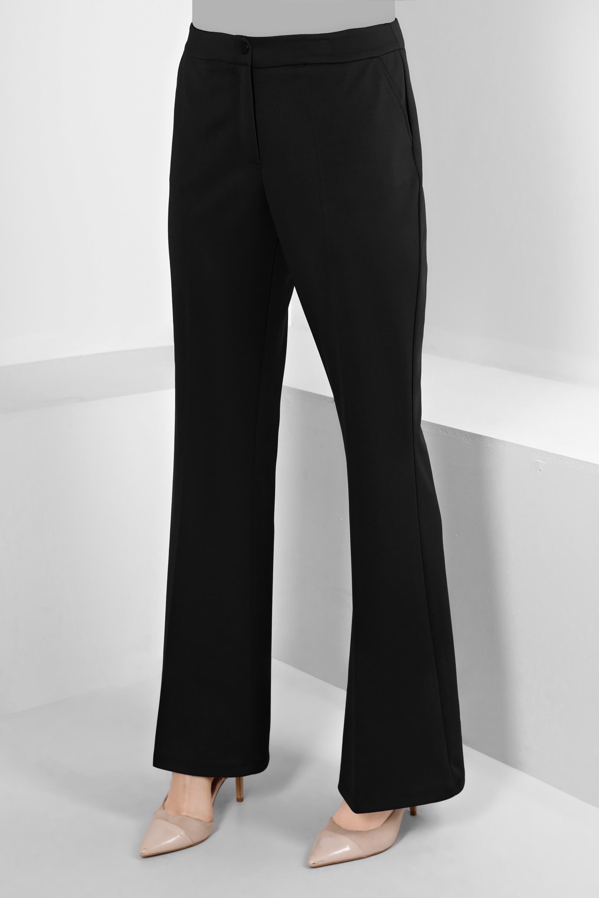 Tesettür giyim SİYAH İSPANYOL PAÇA PANTOLON 70470