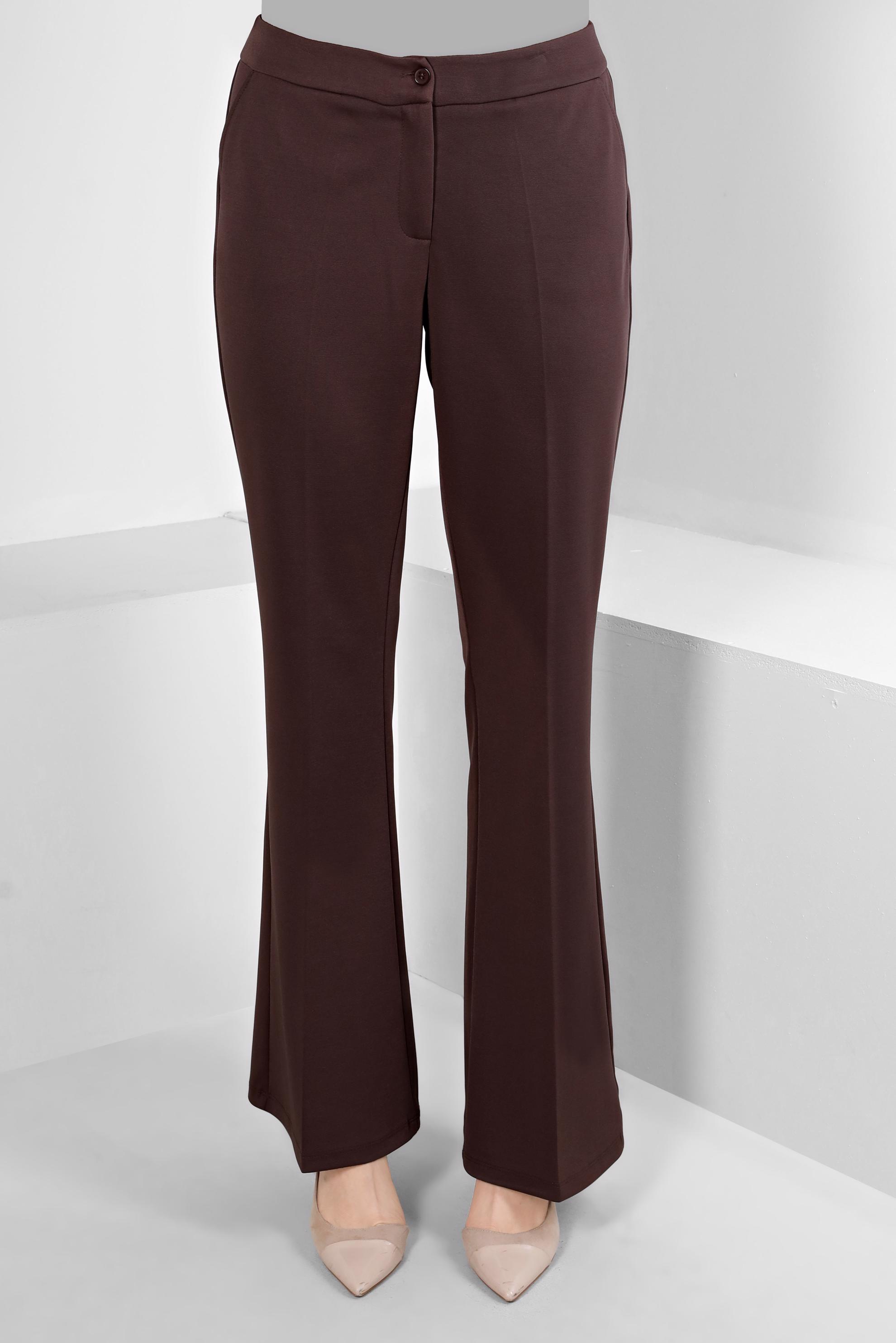 Tesettür giyim KAHVE İSPANYOL PAÇA PANTOLON 70470