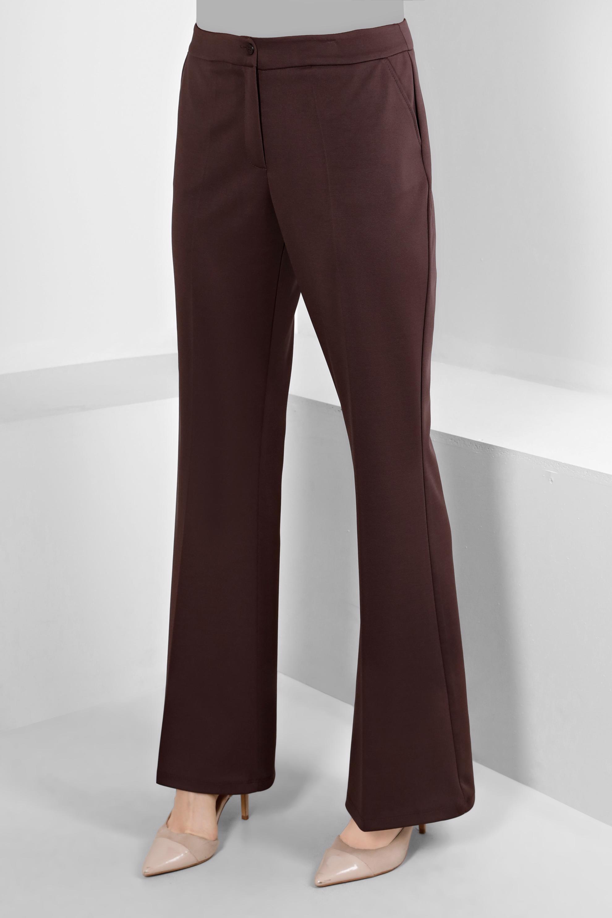 Tesettür giyim KAHVE İSPANYOL PAÇA PANTOLON 70470