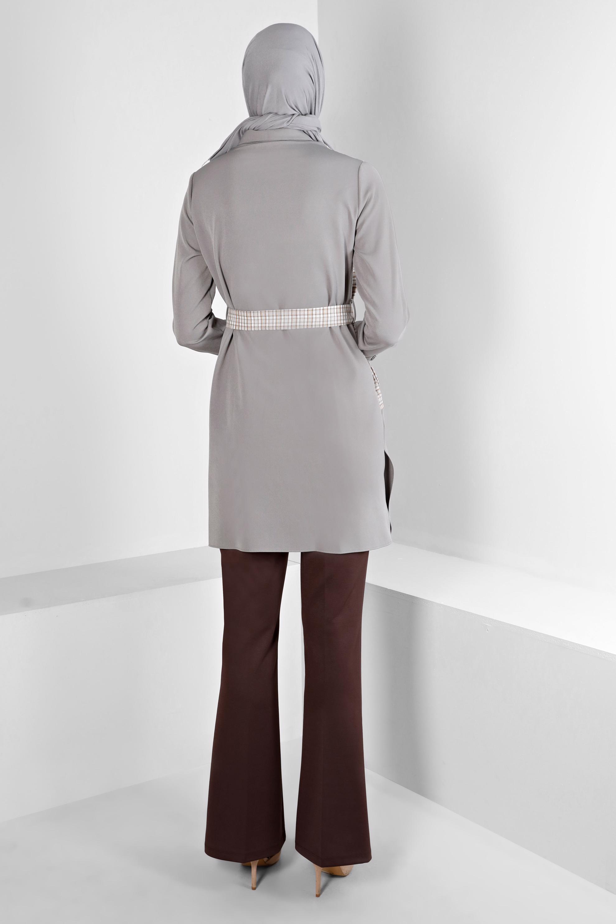 Tesettür giyim KAHVE İSPANYOL PAÇA PANTOLON 70470