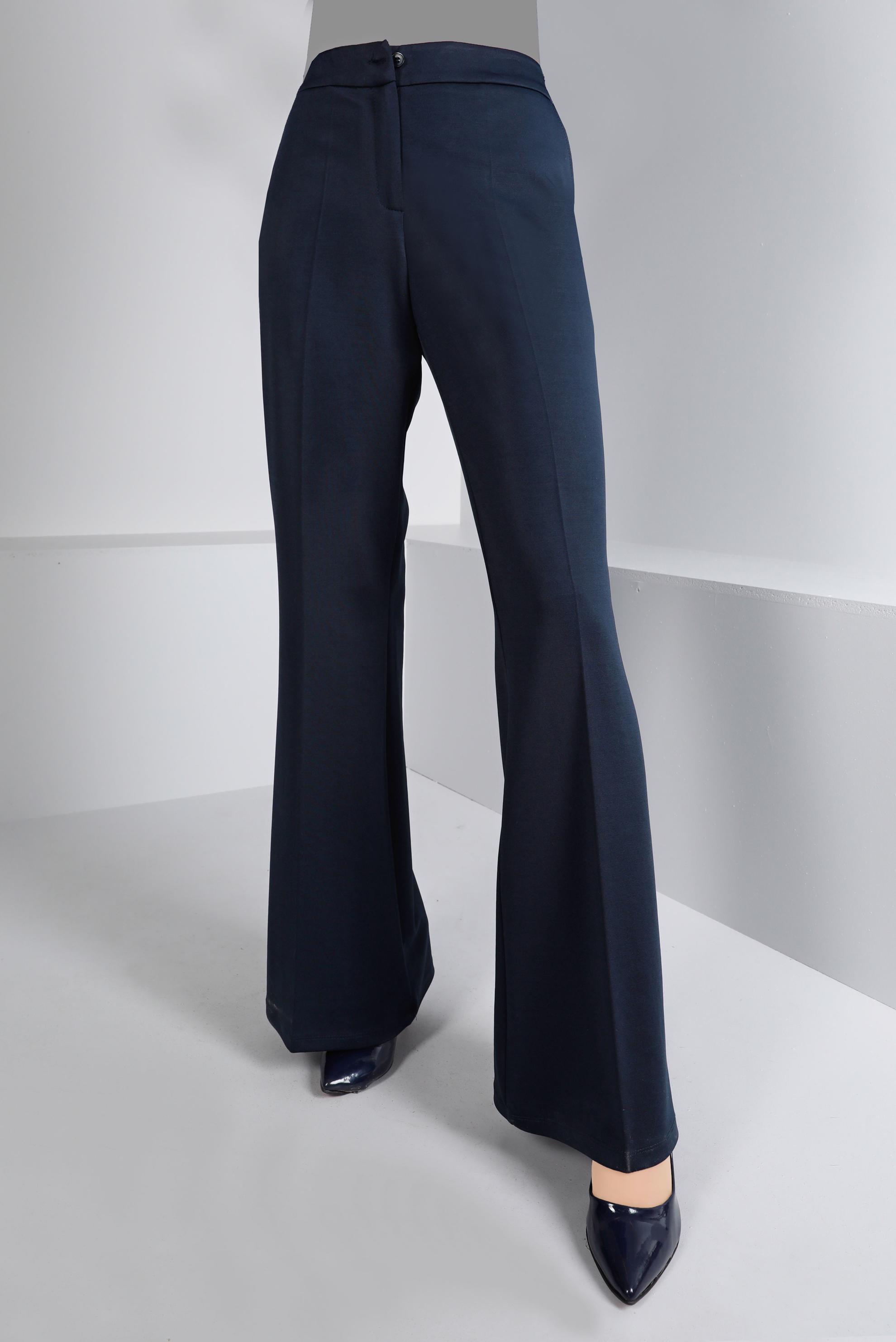 Tesettür giyim LACİVERT İSPANYOL PAÇA PANTOLON 70470