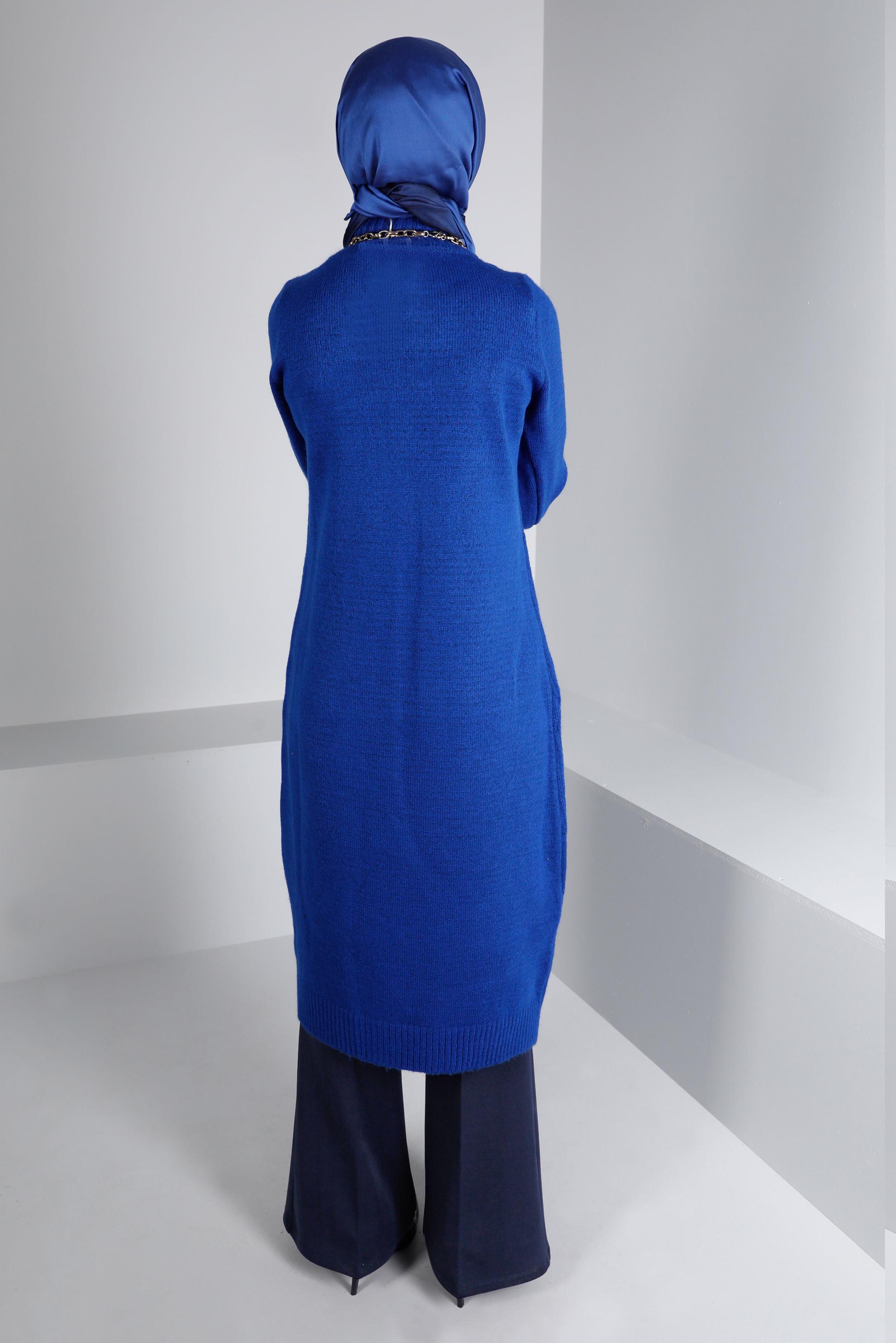 Tesettür giyim LACİVERT İSPANYOL PAÇA PANTOLON 70470