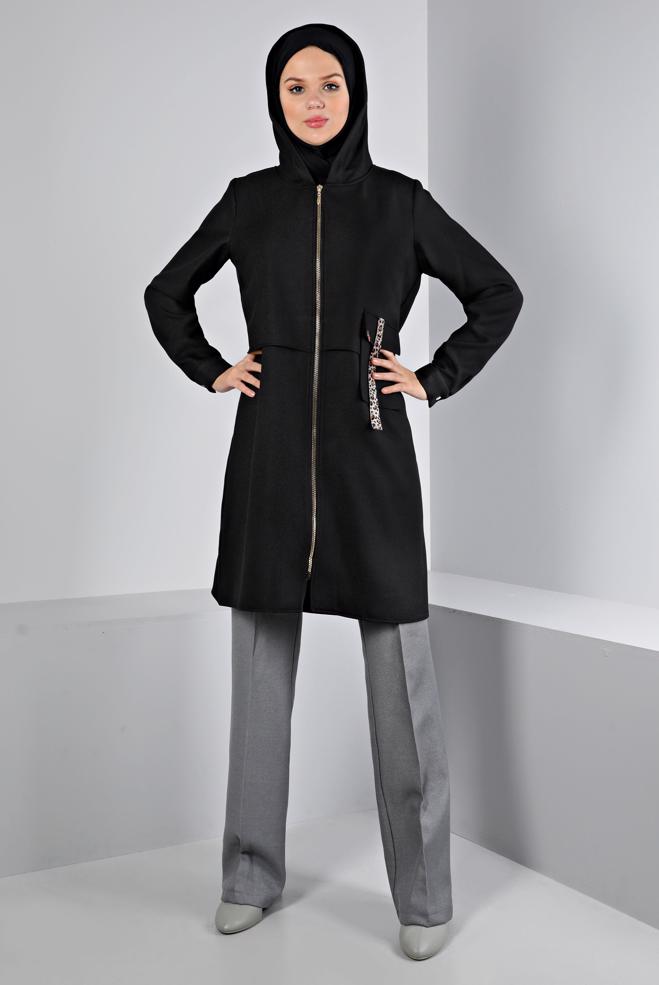 Tesettür giyim  YÜKSEK BEL PANTOLON 70471  - ALVİNA