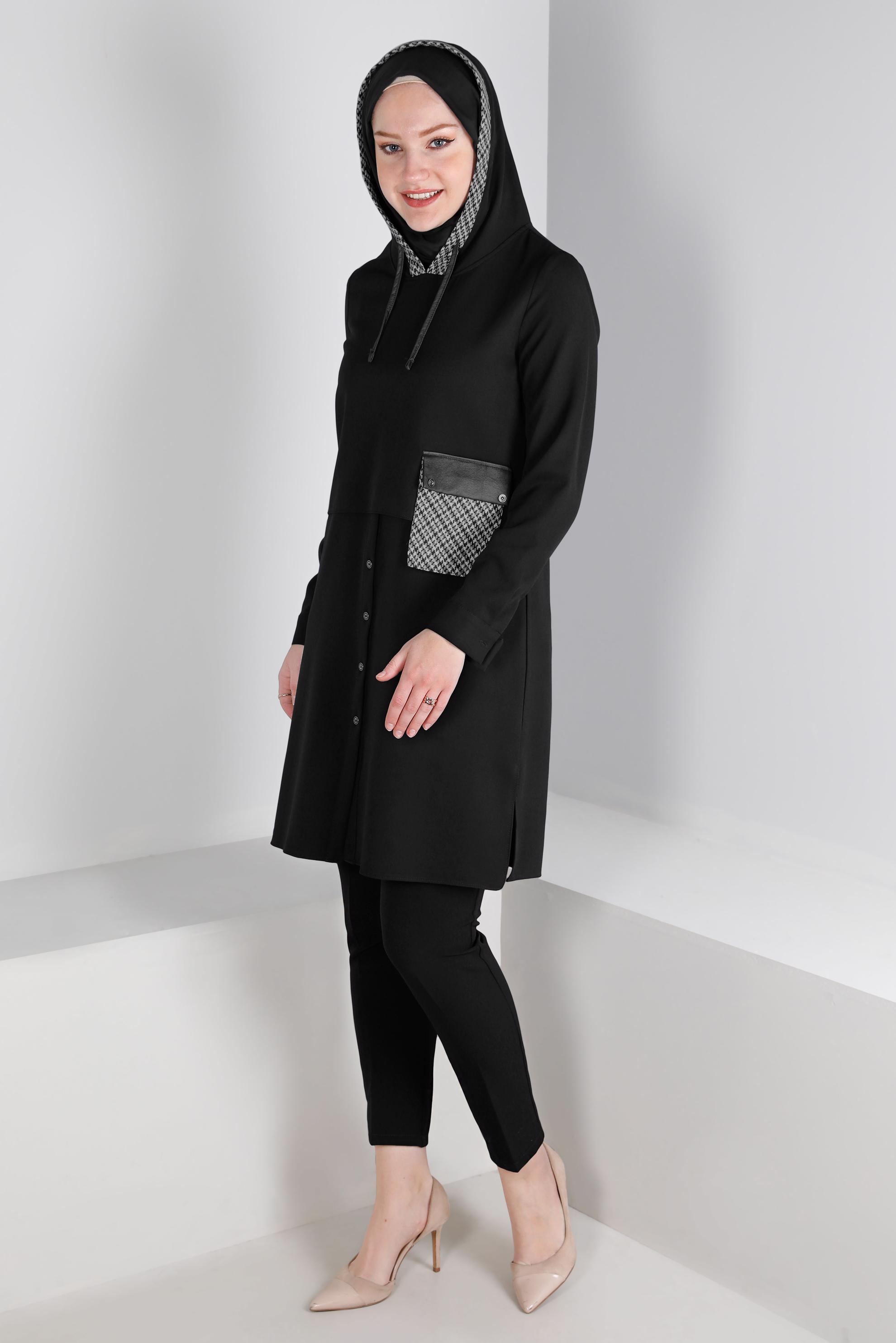 Tesettür giyim SİYAH DAR PAÇA PANTOLON 70477