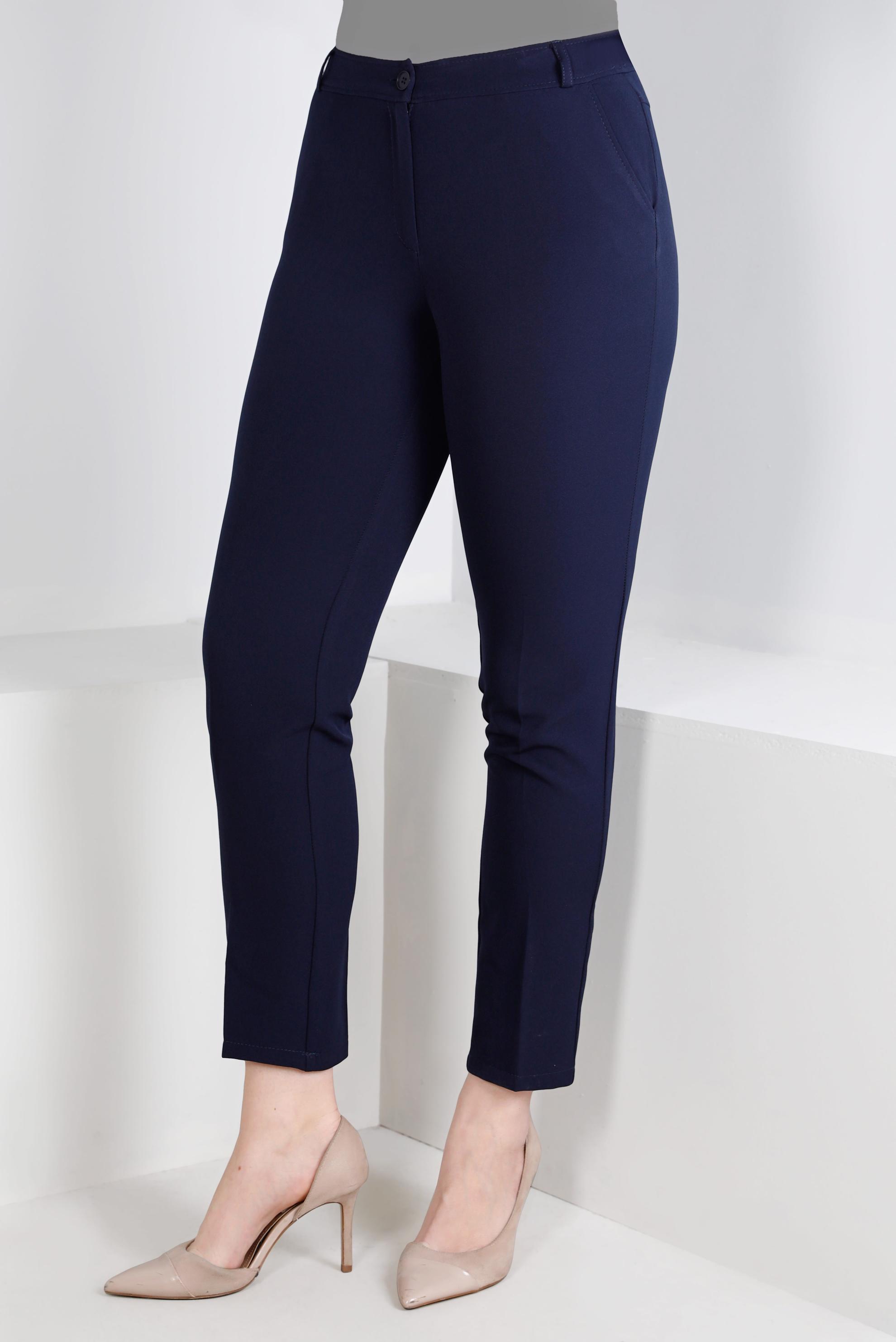 Tesettür giyim LACİVERT DAR PAÇA PANTOLON 70477