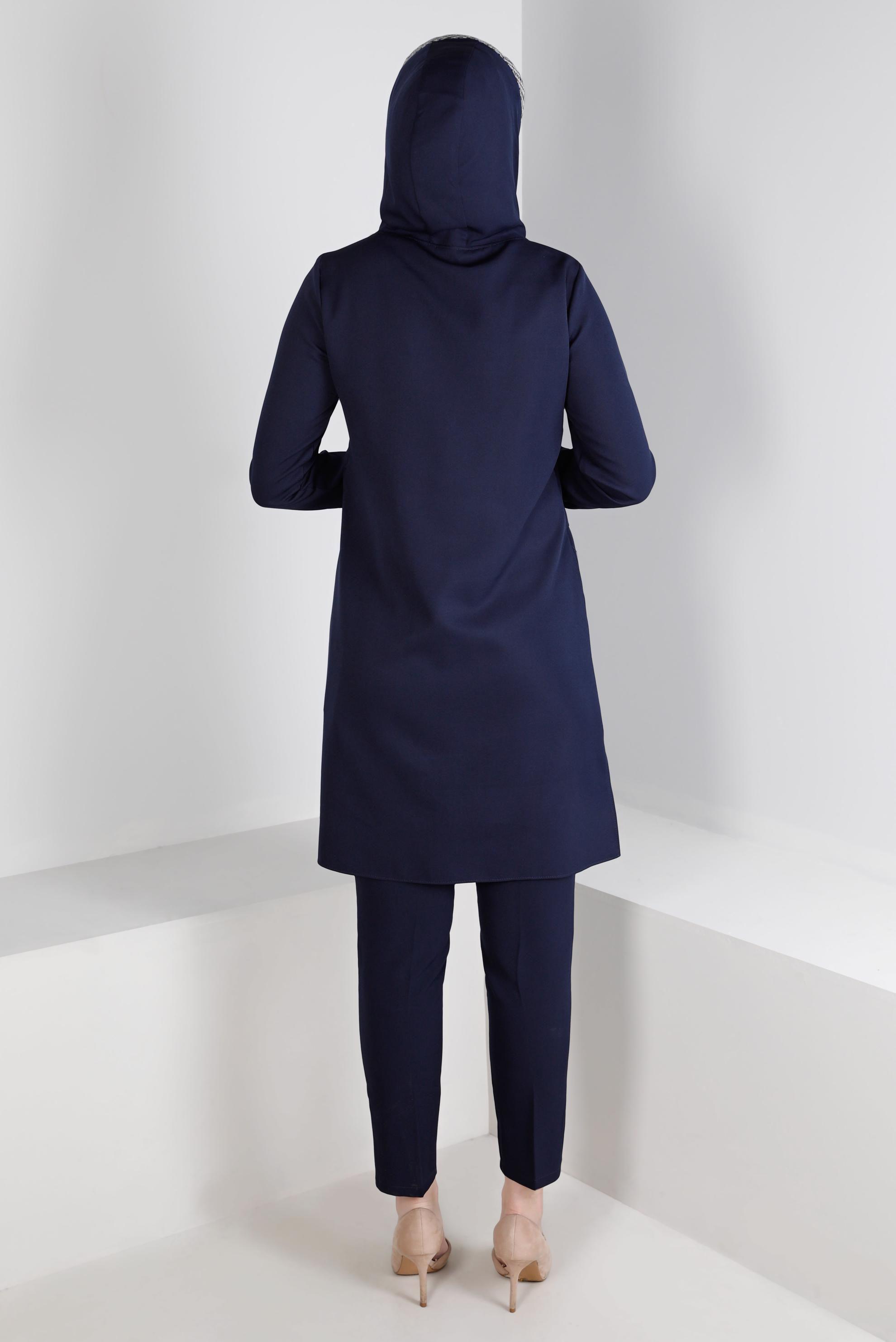 Tesettür giyim LACİVERT DAR PAÇA PANTOLON 70477