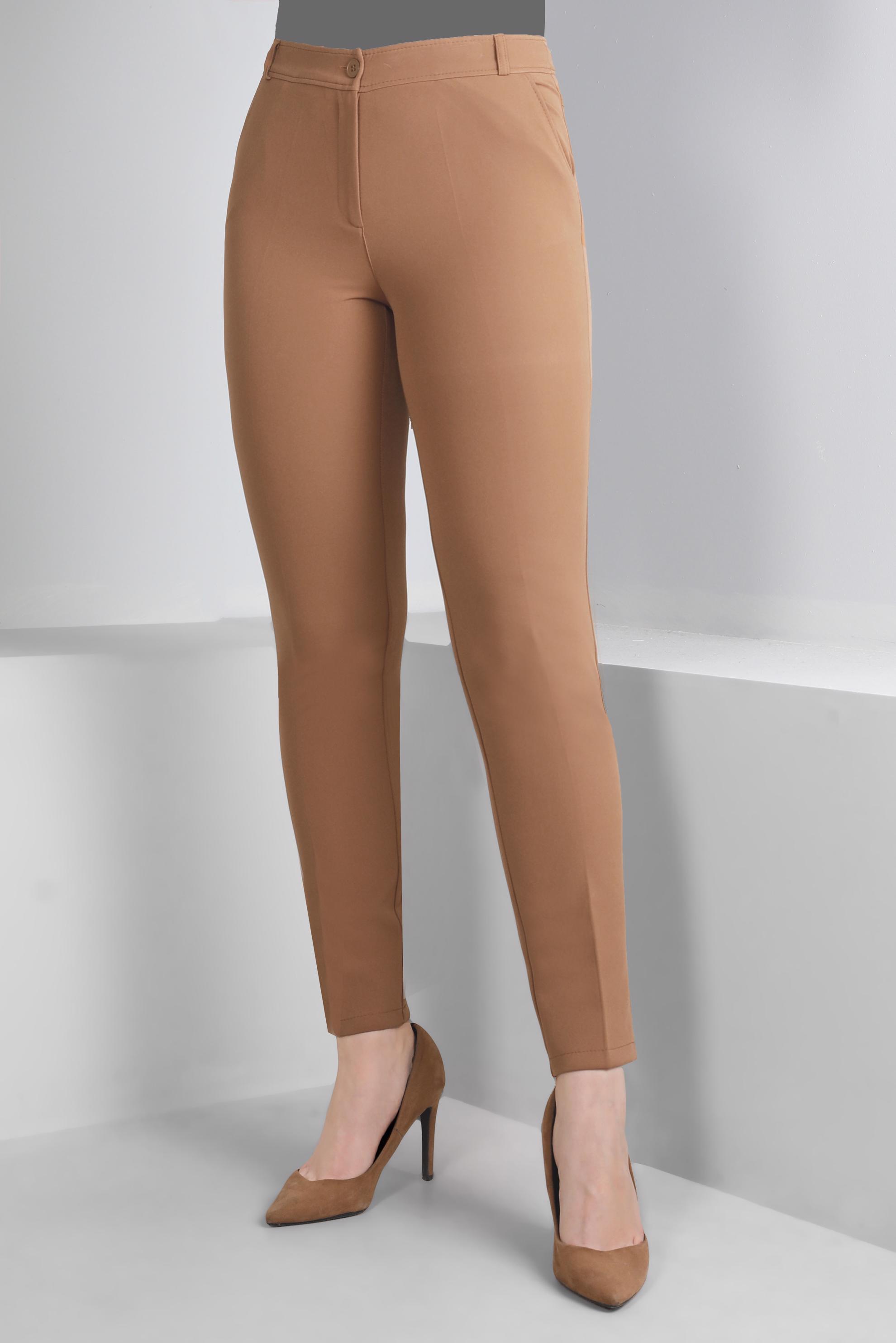 Tesettür giyim TABA DAR PAÇA PANTOLON 70477