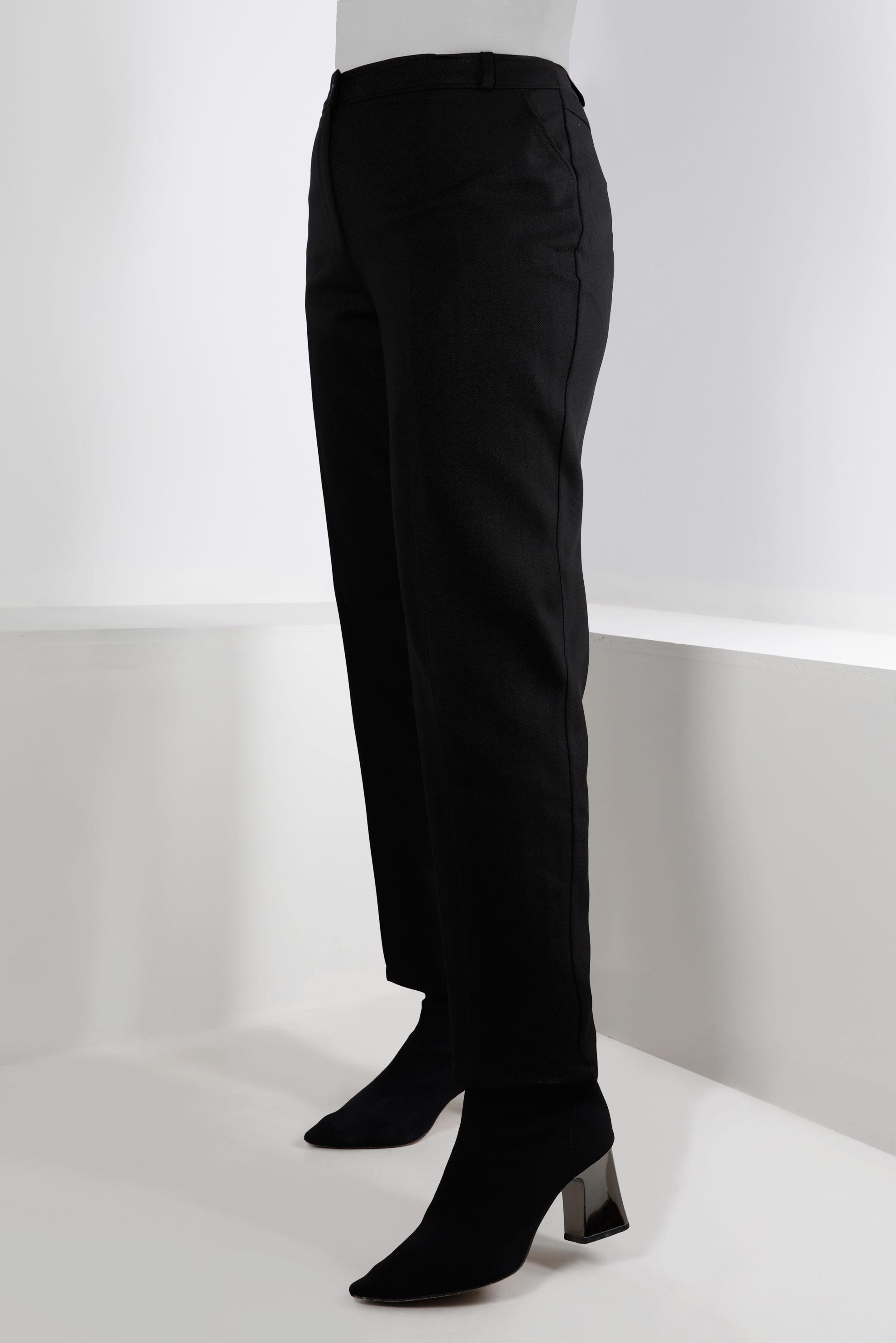 Hijab clothing BLACK STRAIGHT CUT CLASSİC TROUSERS 70478