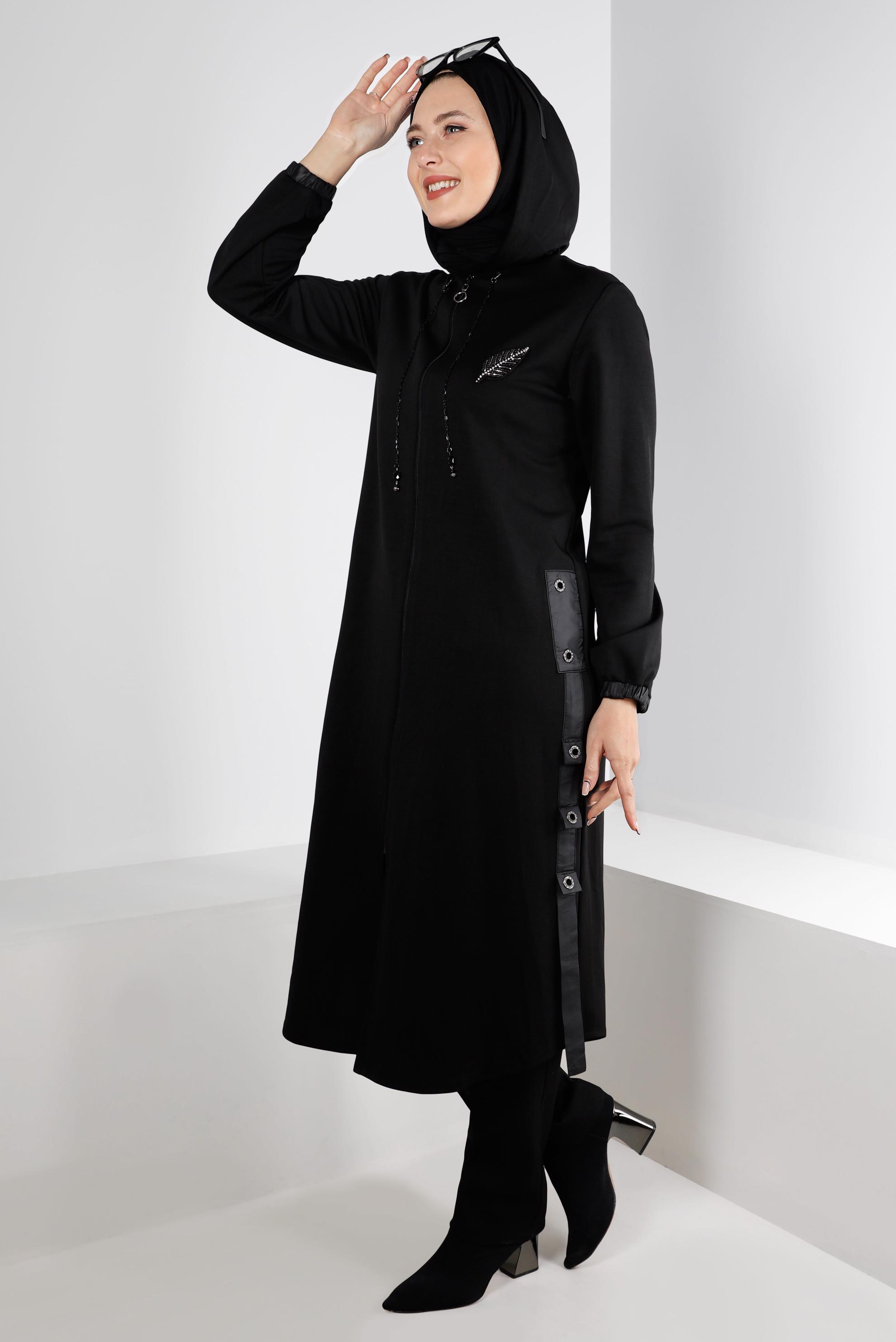 Hijab clothing BLACK STRAIGHT CUT CLASSİC TROUSERS 70478