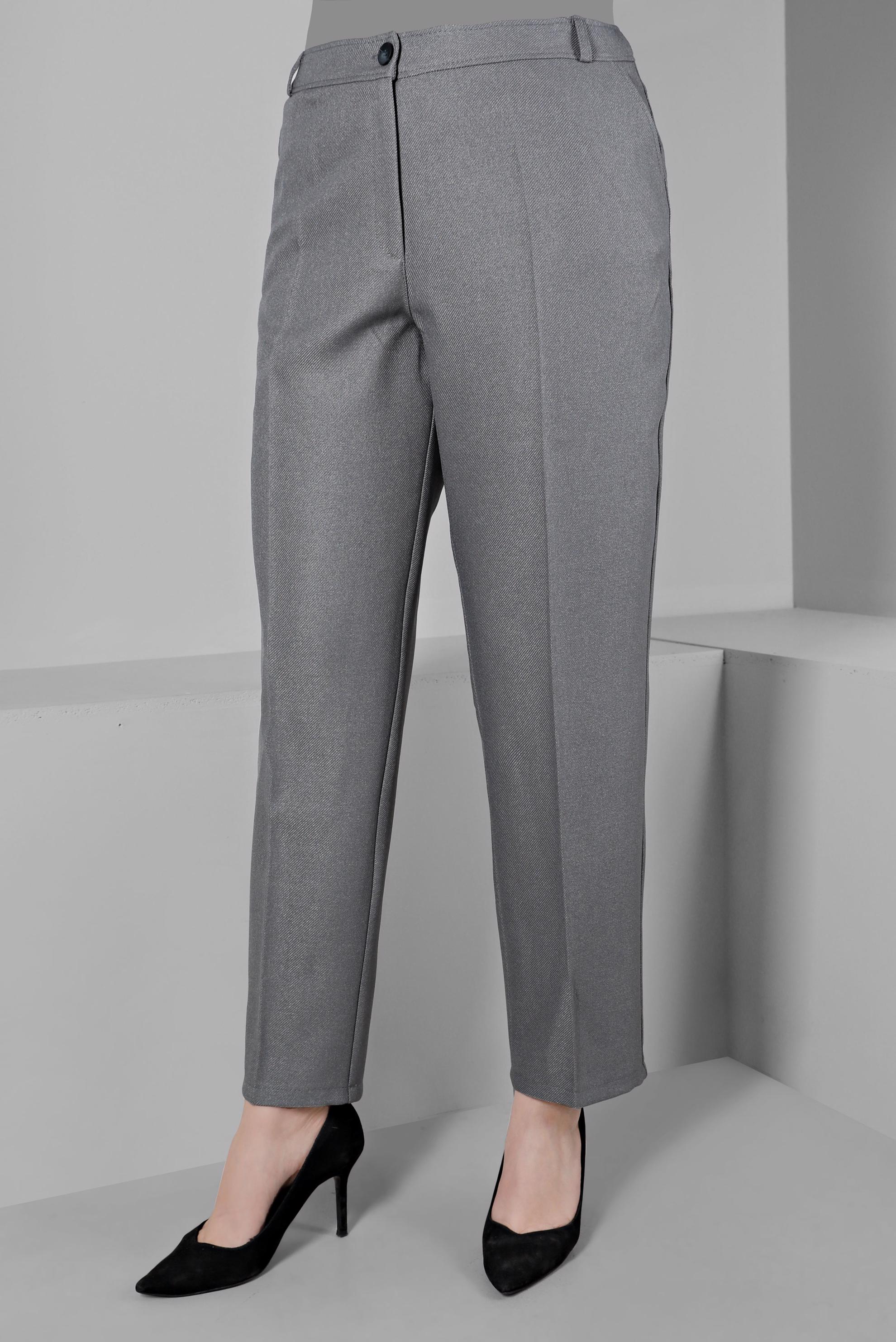 Vêtements hijab GRIS PANTALON CLASSIQUE COUPE DROITE 70478