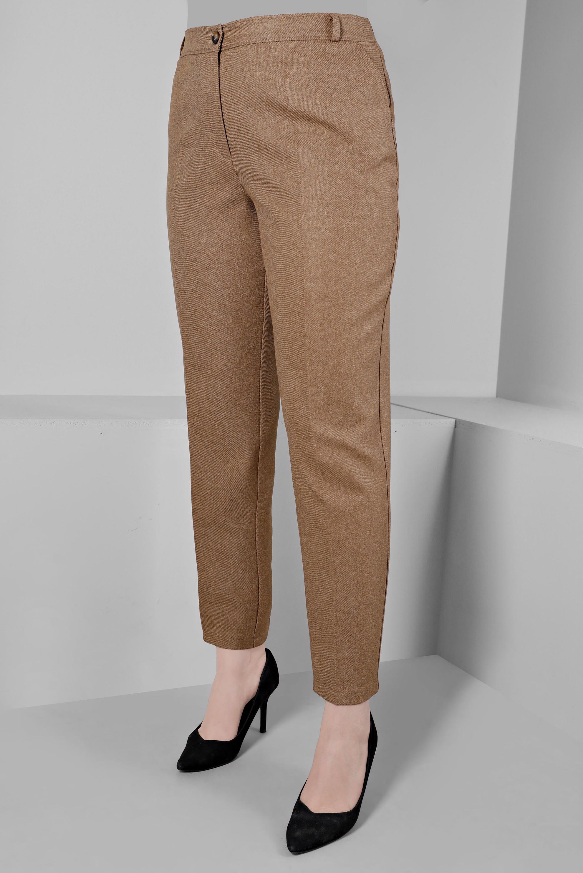 Hijab clothing BROWN STRAIGHT CUT CLASSİC TROUSERS 70478