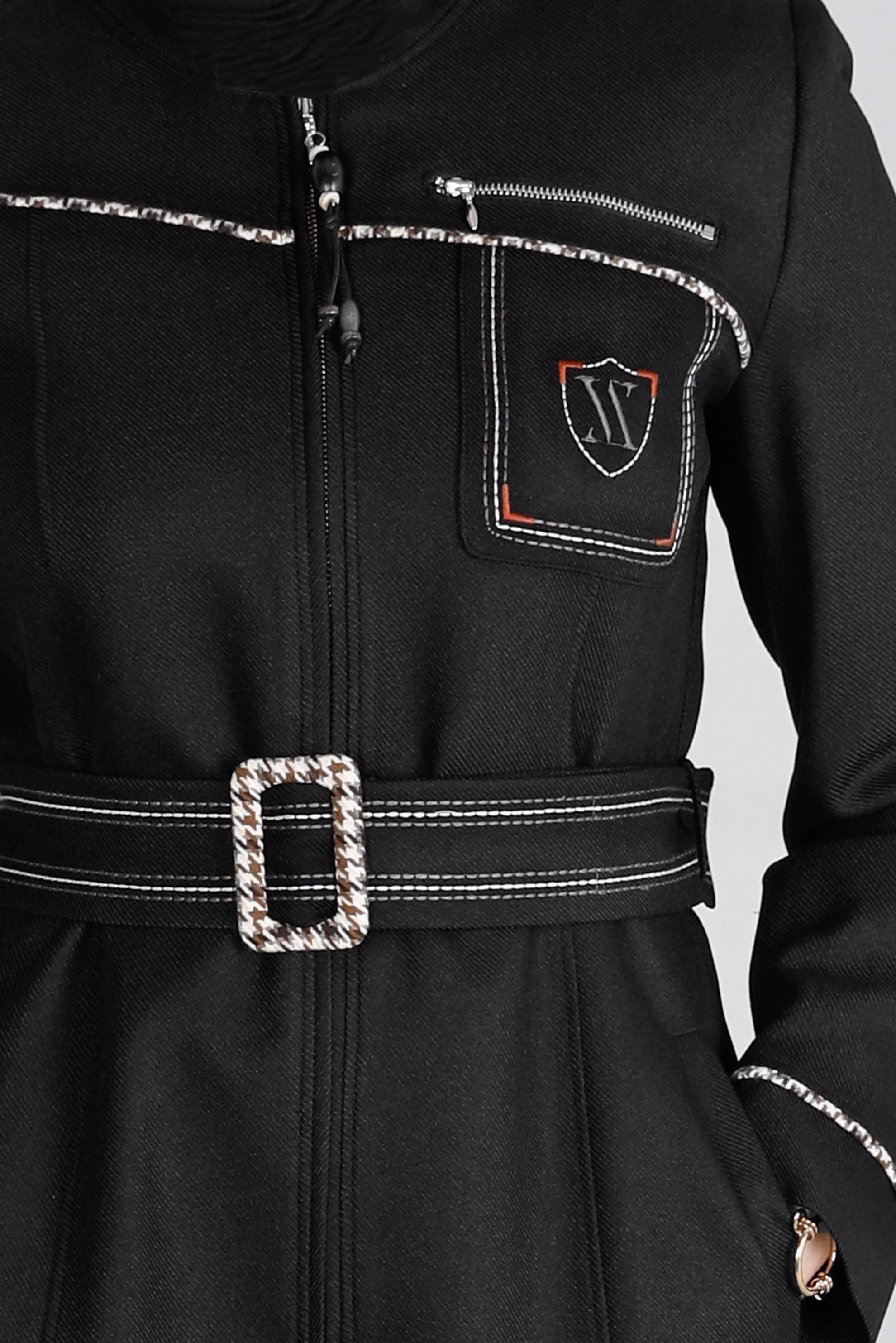 Vêtements hijab NOIR PARDESSUS CEINTURE 44115