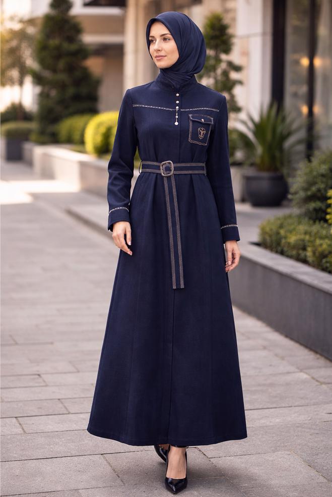 Hijab clothing NAVY BLUE 10682 44115 PARDESÜ 38/46 TEK42 - ALVİNA