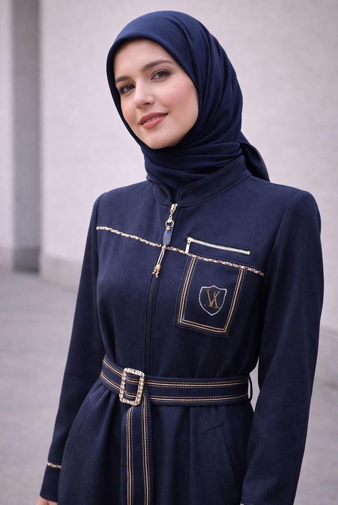 Hijab clothing NAVY BLUE 10682 44115 PARDESÜ 38/46 TEK42 - ALVİNA