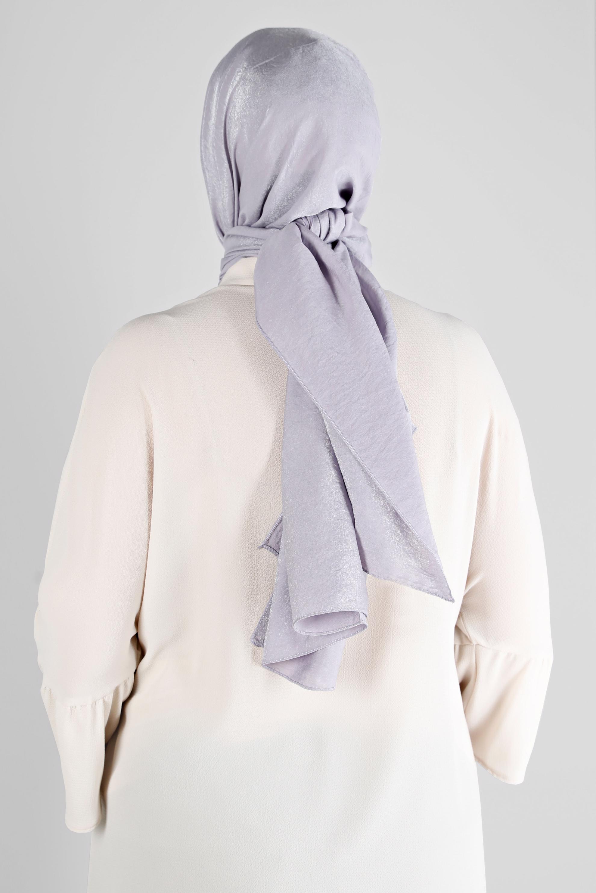 Tesettür giyim MOR ALVİNA YERLİ PAMUK ŞAL 8213 