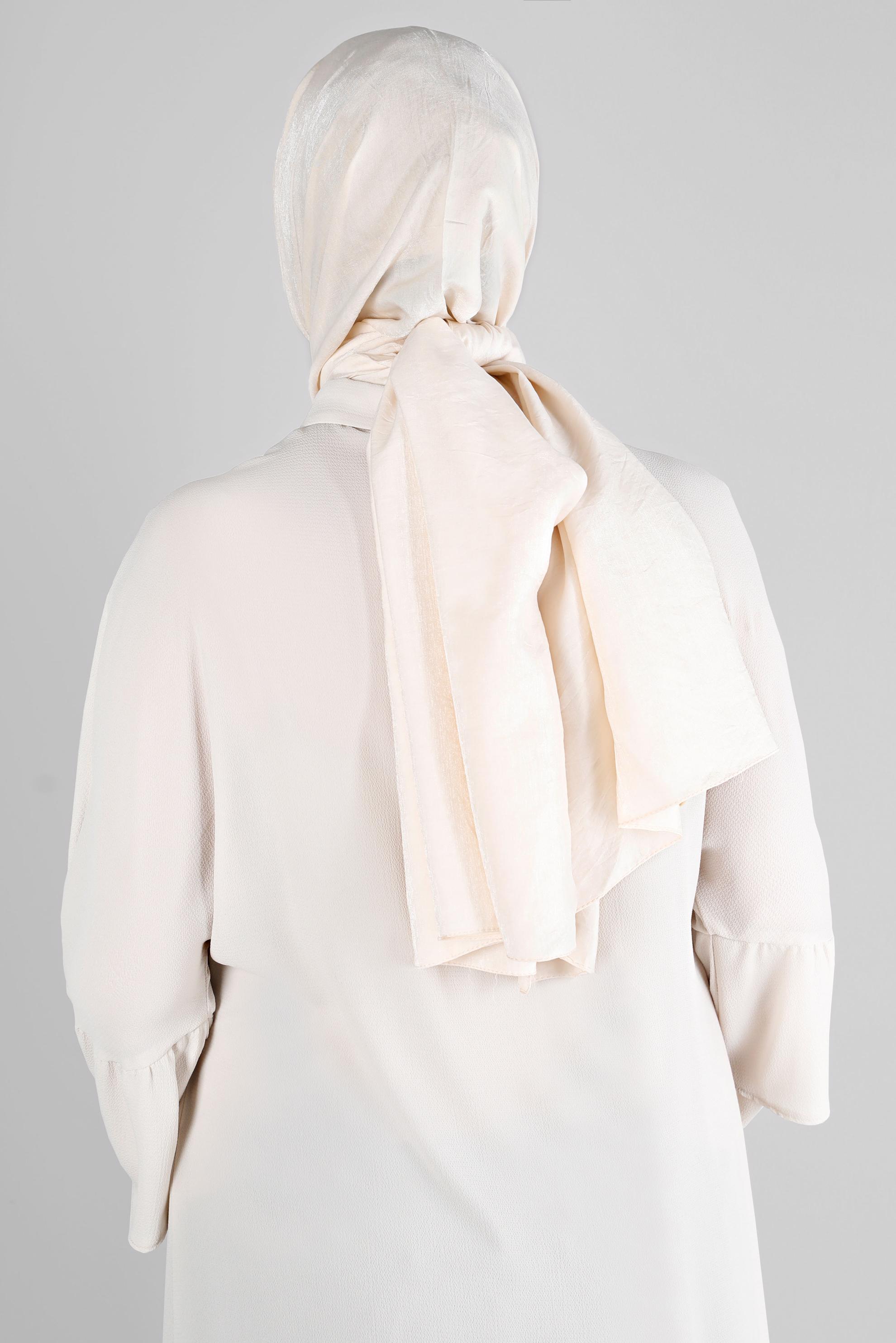 Tesettür giyim BEJ ALVİNA YERLİ PAMUK ŞAL 8213 