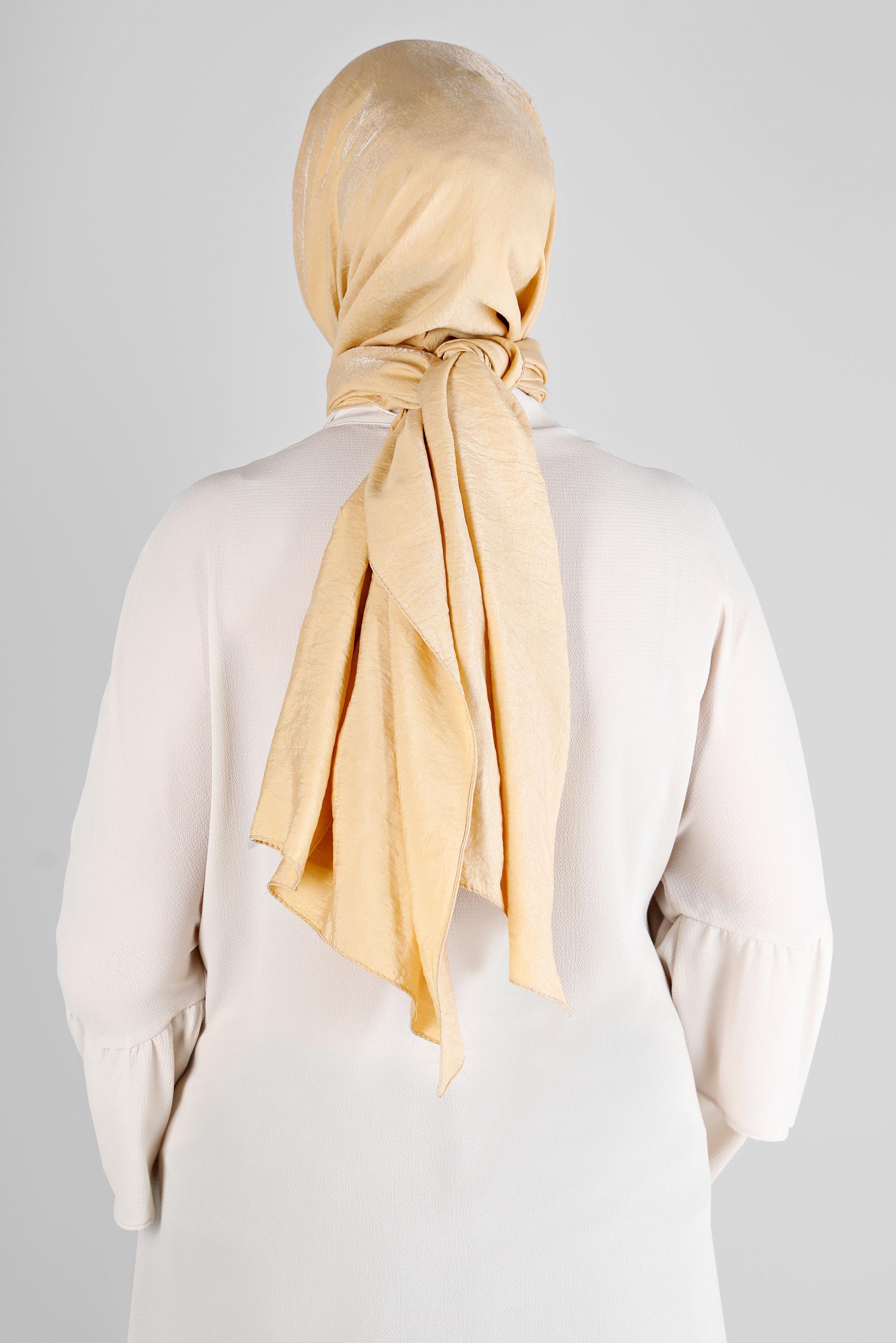 Tesettür giyim ALTIN ALVİNA YERLİ PAMUK ŞAL 8213 