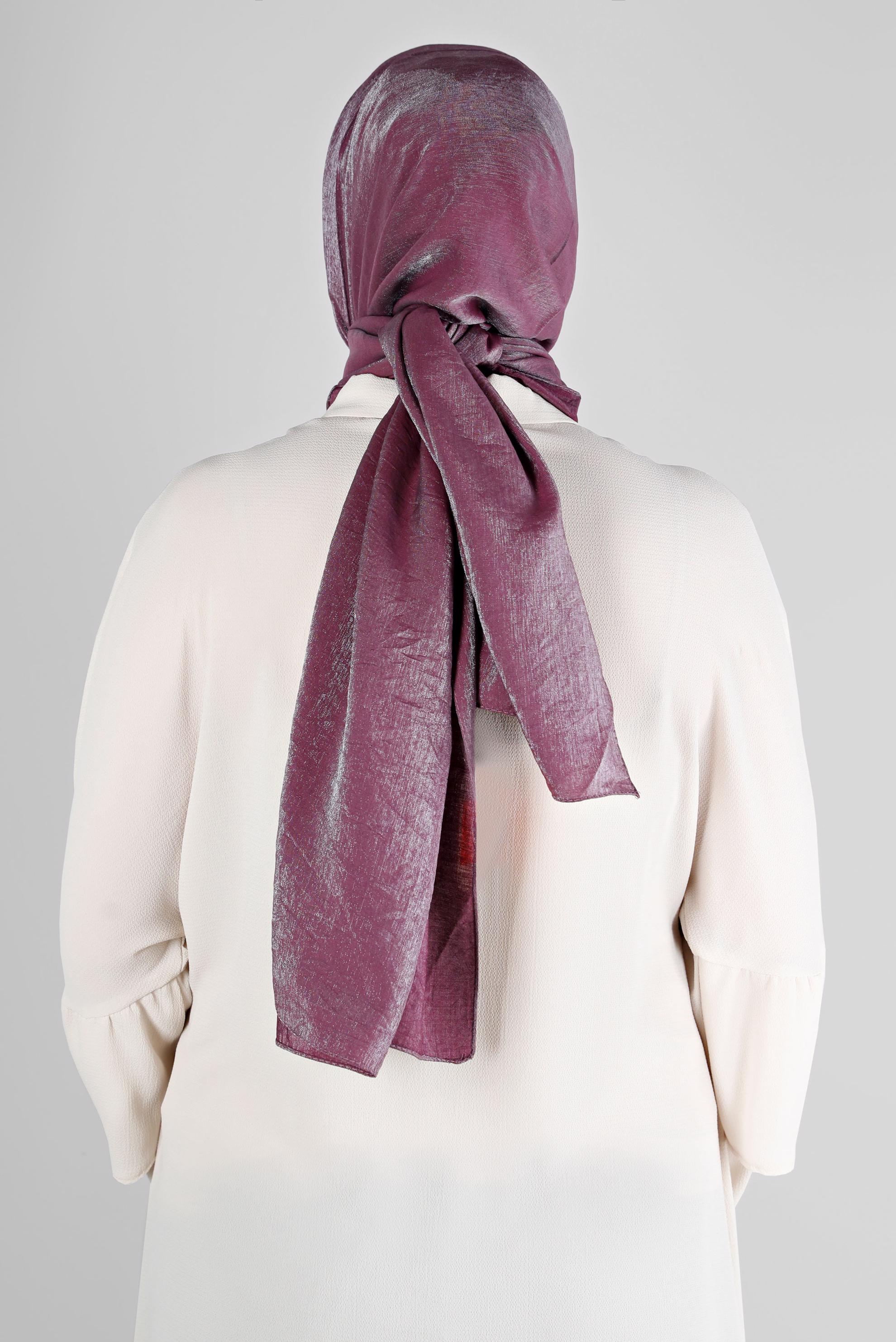 Tesettür giyim MÜRDÜM ALVİNA YERLİ PAMUK ŞAL 8213 